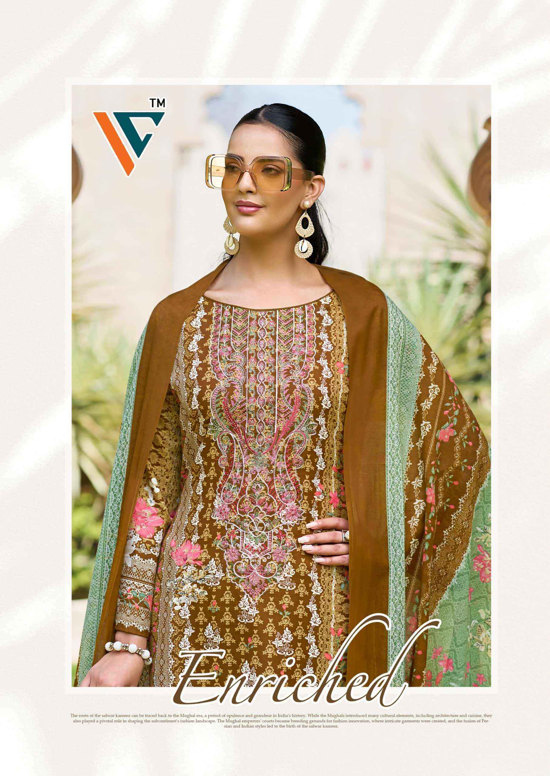 Vandana Fashion Madhubala Vol 1 Karachi Designs Cotton Dress Material Wholesale Collection ( 8 Pcs Catalog )