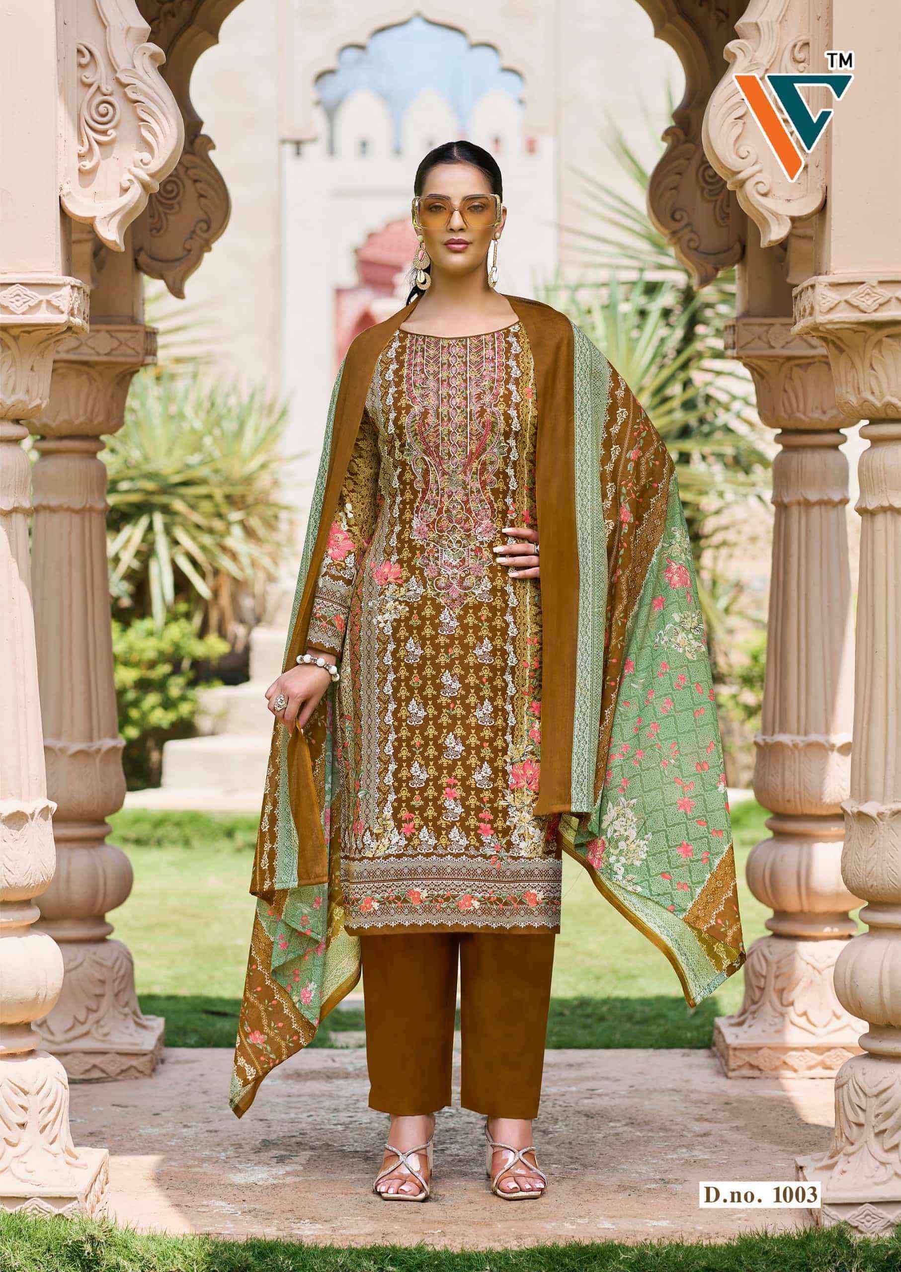 Vandana Fashion Madhubala Vol 1 Karachi Designs Cotton Dress Material Wholesale Collection ( 8 Pcs Catalog )
