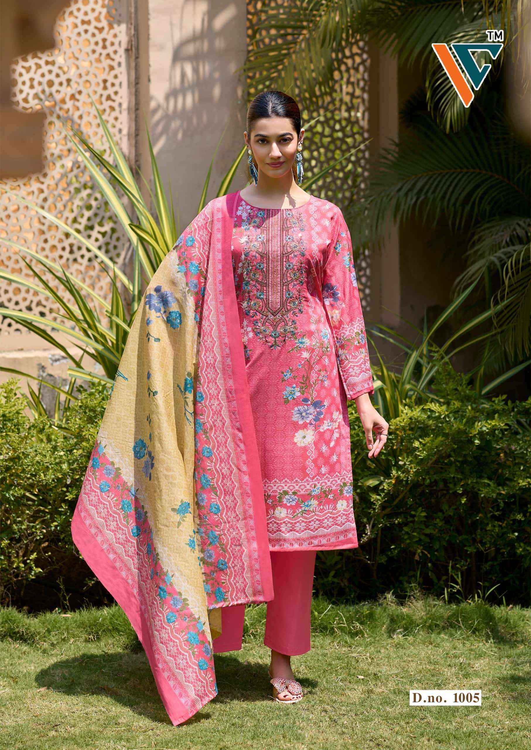 Vandana Fashion Madhubala Vol 1 Karachi Designs Cotton Dress Material Wholesale Collection ( 8 Pcs Catalog )