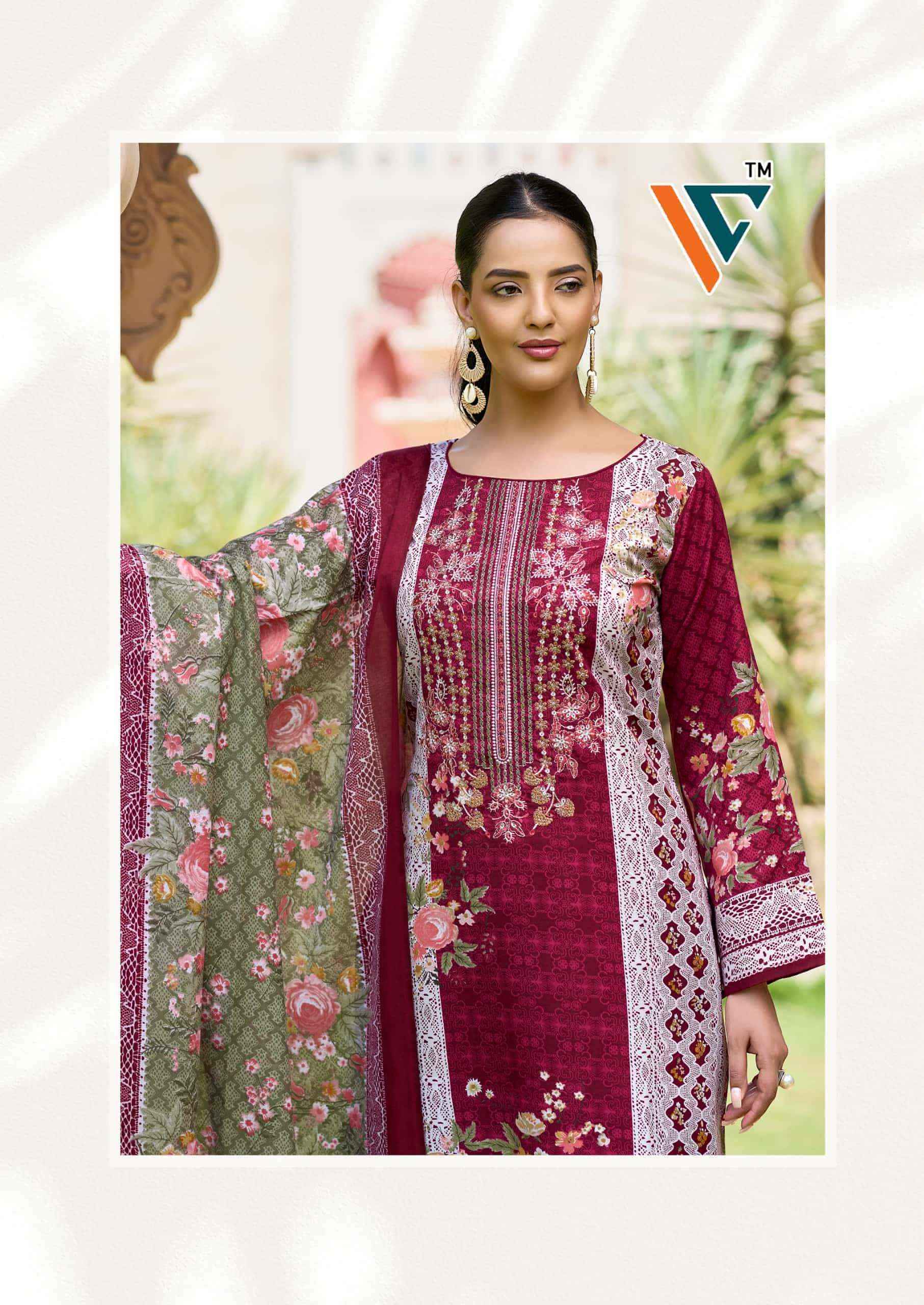 Vandana Fashion Madhubala Vol 1 Karachi Designs Cotton Dress Material Wholesale Collection ( 8 Pcs Catalog )