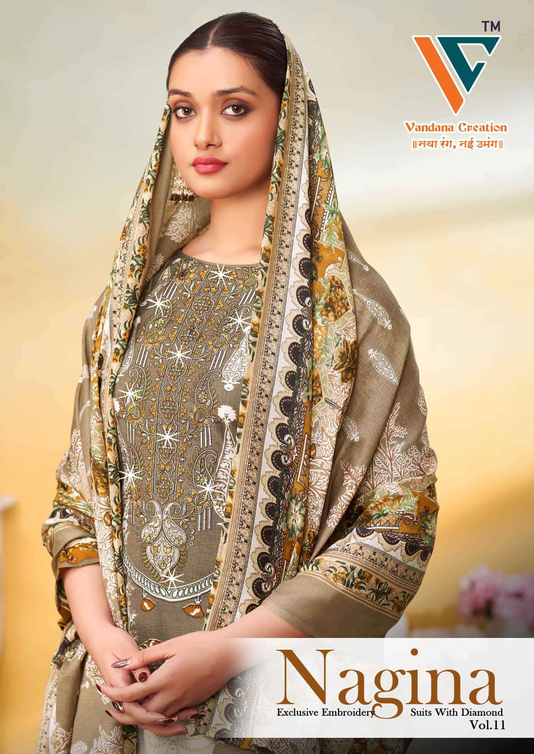 Vandana Fashion Nagina Vol 11 Fancy Cotton Dress Collection ( 8 Pcs Catalog )