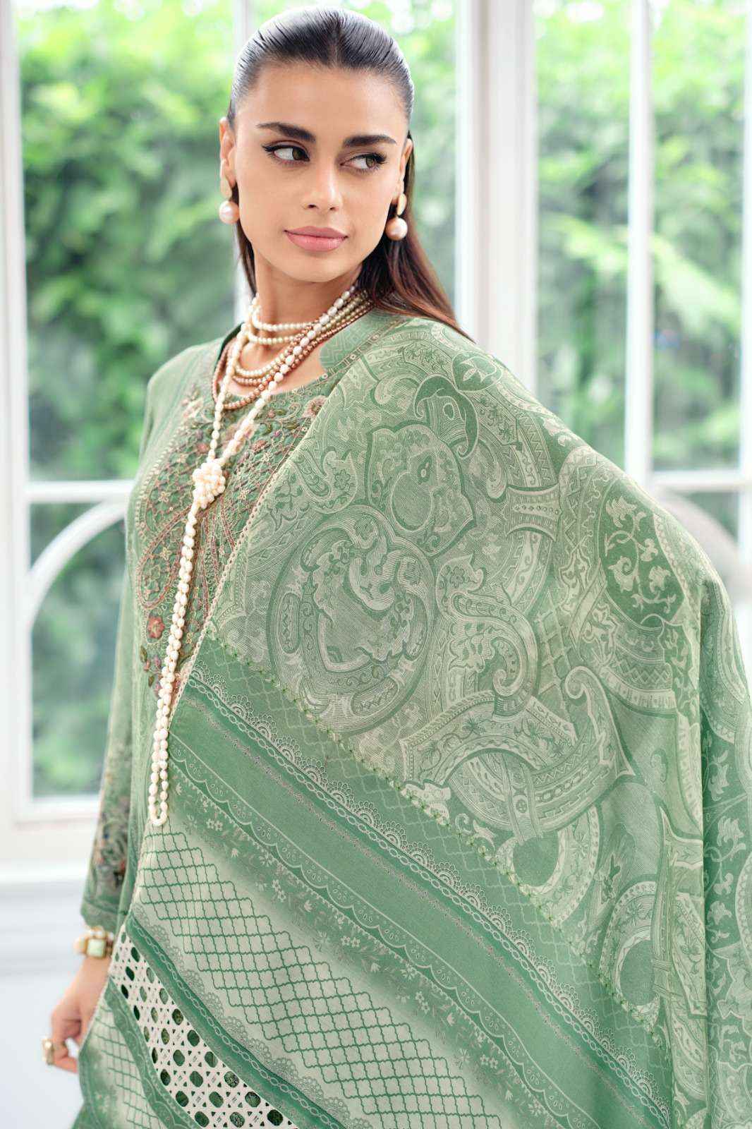 Varsha Falaknuma Exclusive Wear Muslin Dress Material Wholesale Collection ( 4 Pcs Catalog )