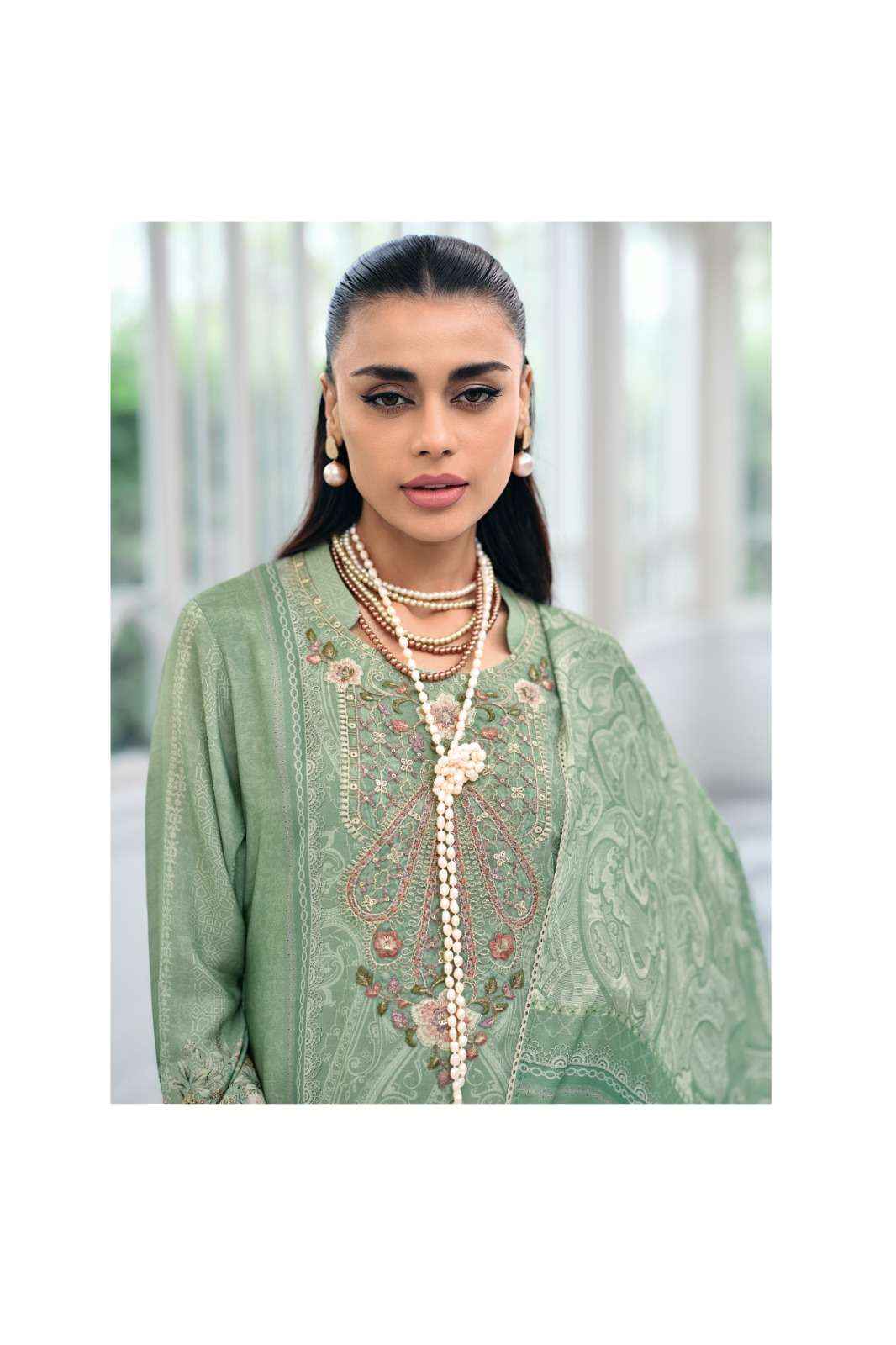 Varsha Falaknuma Exclusive Wear Muslin Dress Material Wholesale Collection ( 4 Pcs Catalog )