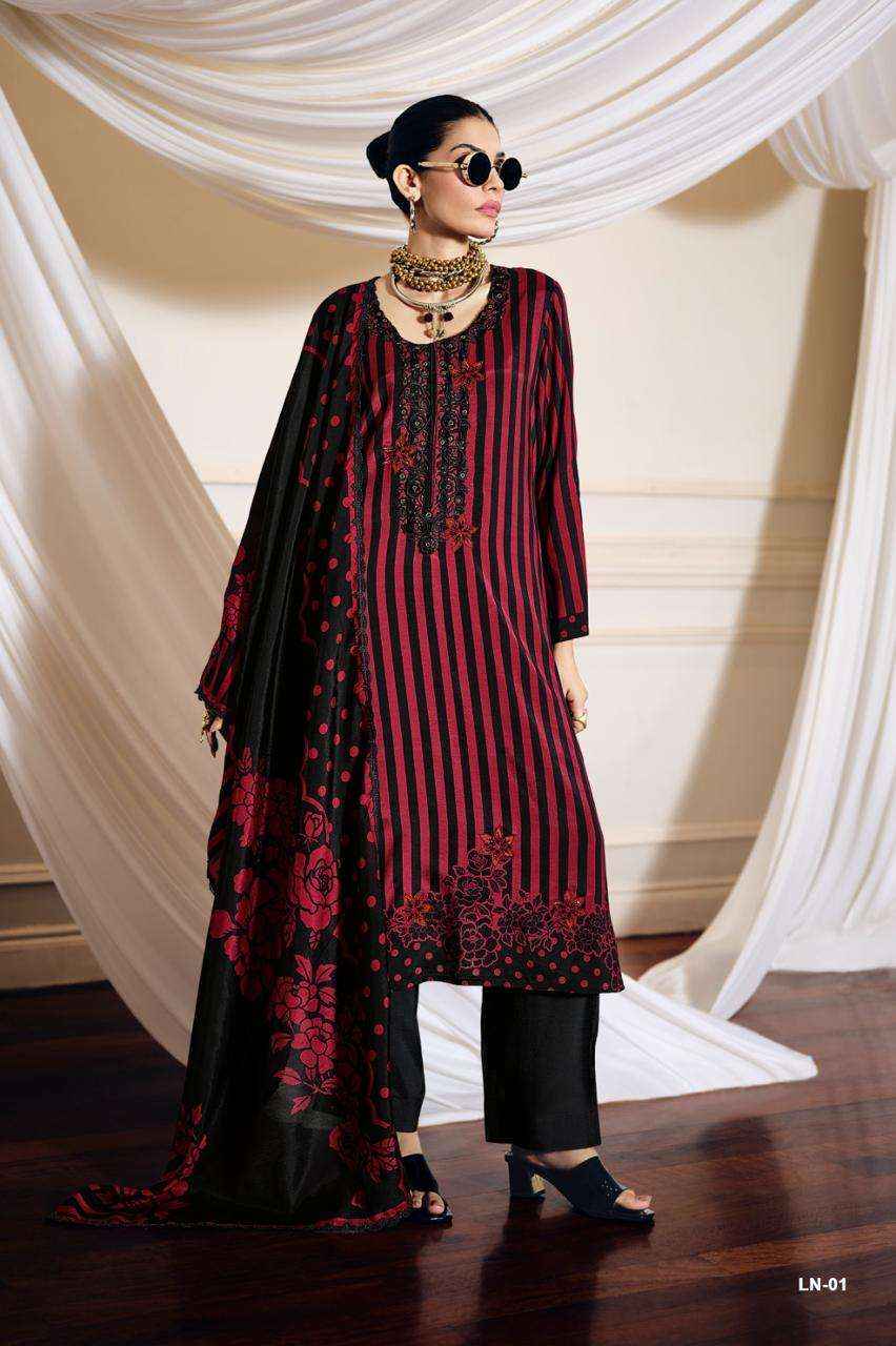 Varsha Lumina Exclusive Designs Muslin Dress Collection ( 4 Pcs Catalog )