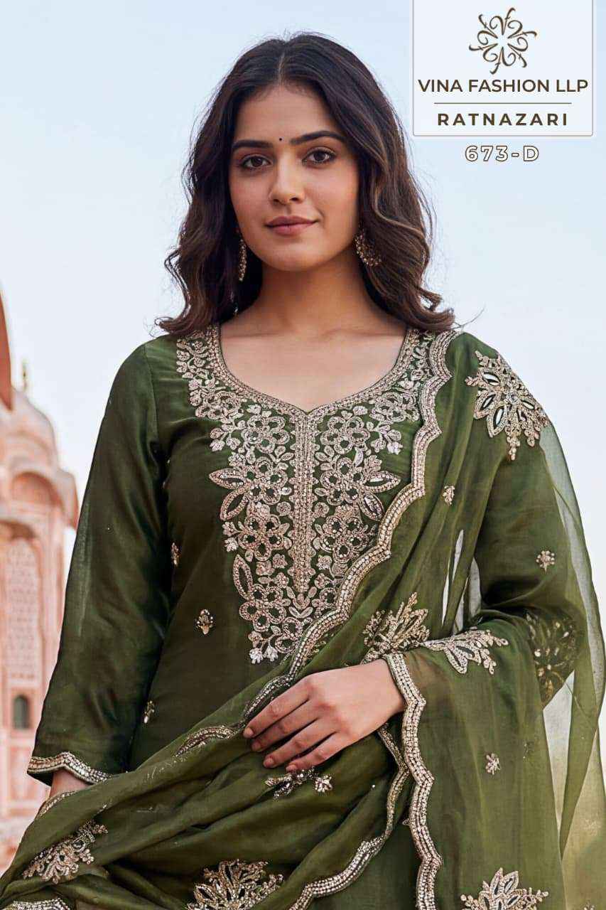 Vinay Fashion Kuleesh Ratnazari Fancy Silk Designer Dress Material Wholesale Collection ( 4 Pcs Catalog )