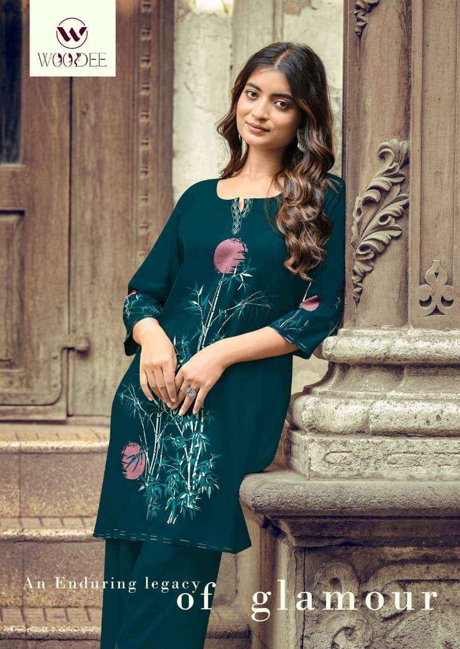 Woodee Fashion Natasha Rayon Premium Designs Cord Set Wholesale Price ( 6 Pcs Catalogue )