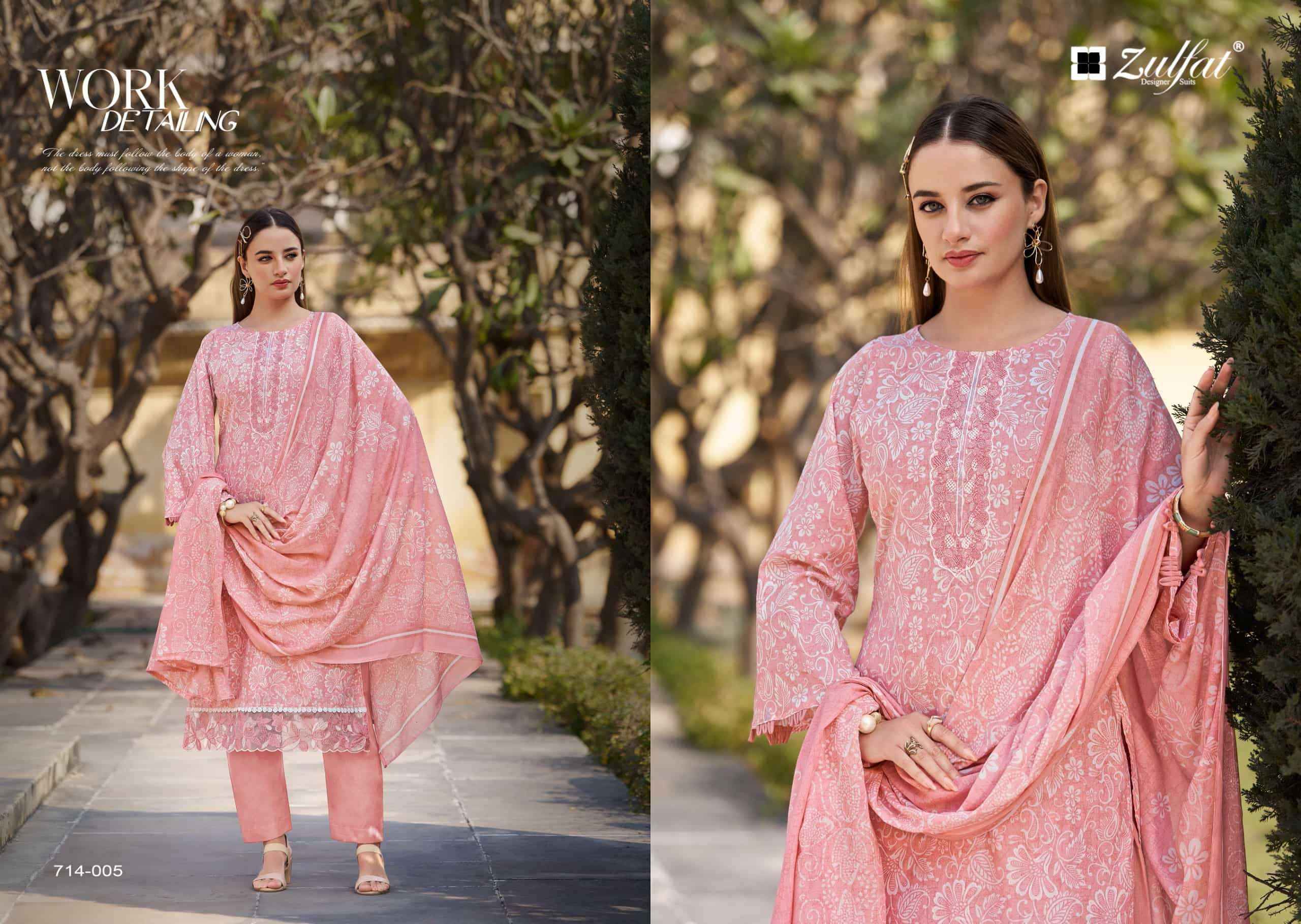 Zulfat Designer Mashuqa Designer Prints Pure Cotton Dress Material ( 6 Pcs Catalogue )