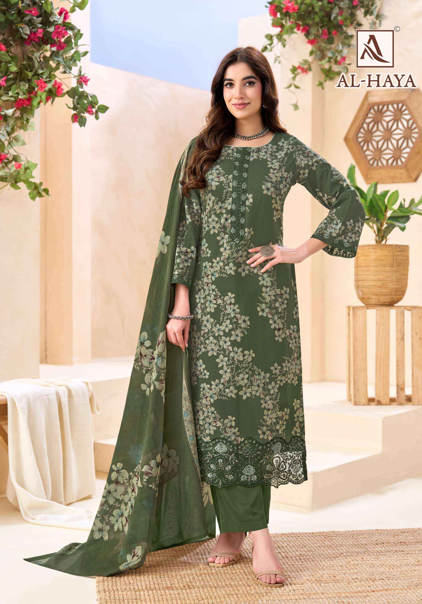Alok Suit Al Haya Fancy Cotton Salwar Suit Wholesale Price ( 6 Pcs Catalogue )
