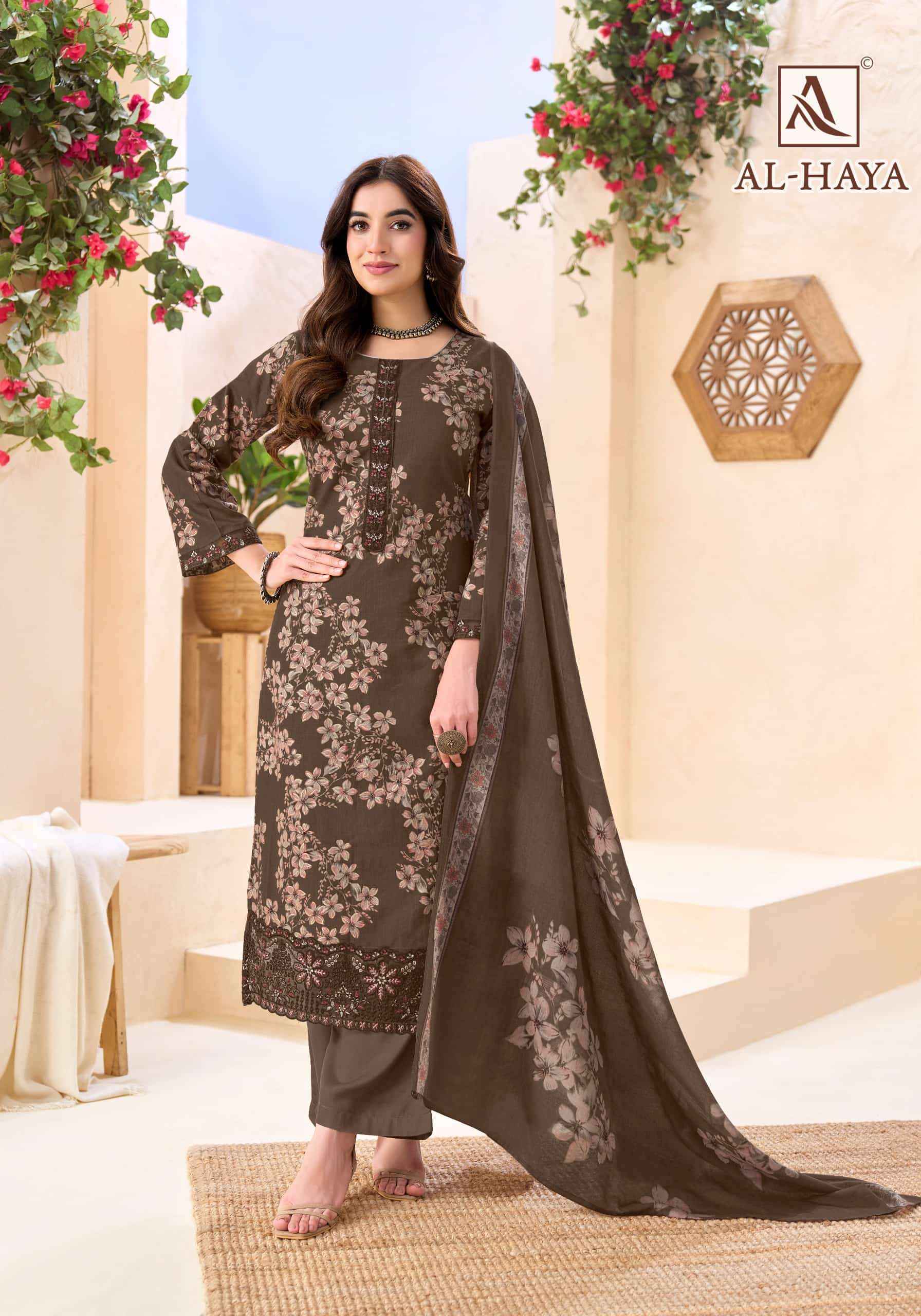 Alok Suit Al Haya Fancy Cotton Salwar Suit Wholesale Price ( 6 Pcs Catalogue )