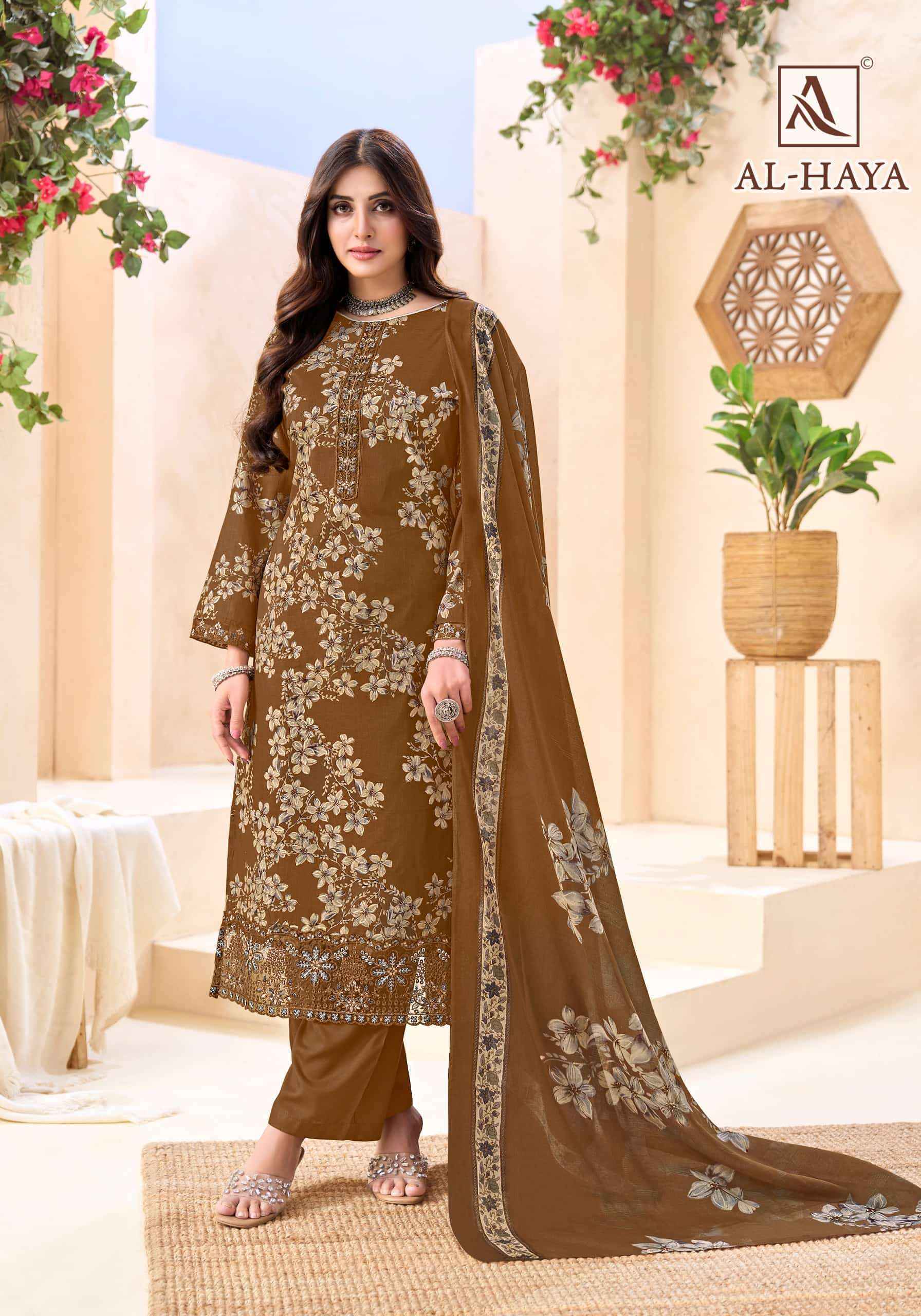 Alok Suit Al Haya Fancy Cotton Salwar Suit Wholesale Price ( 6 Pcs Catalogue )