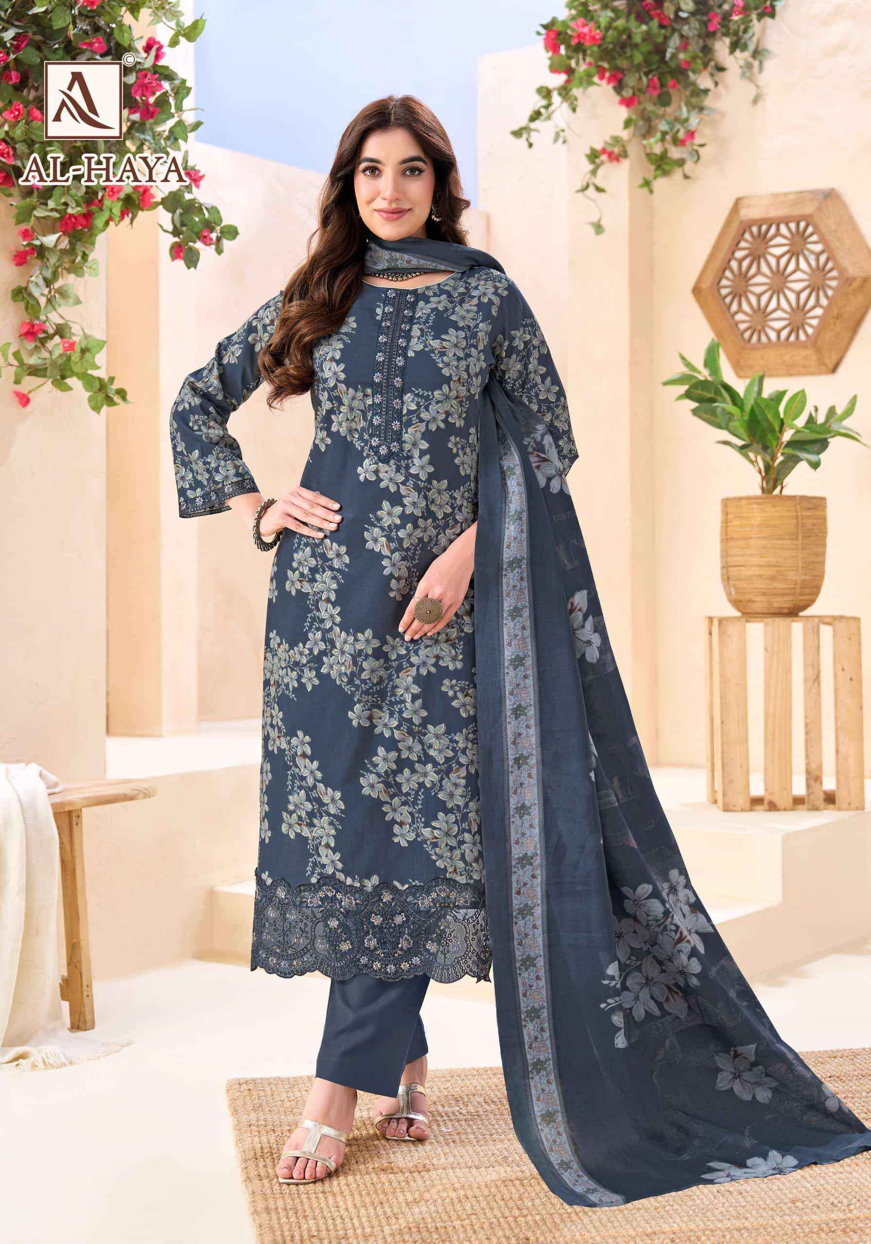 Alok Suit Al Haya Fancy Cotton Salwar Suit Wholesale Price ( 6 Pcs Catalogue )