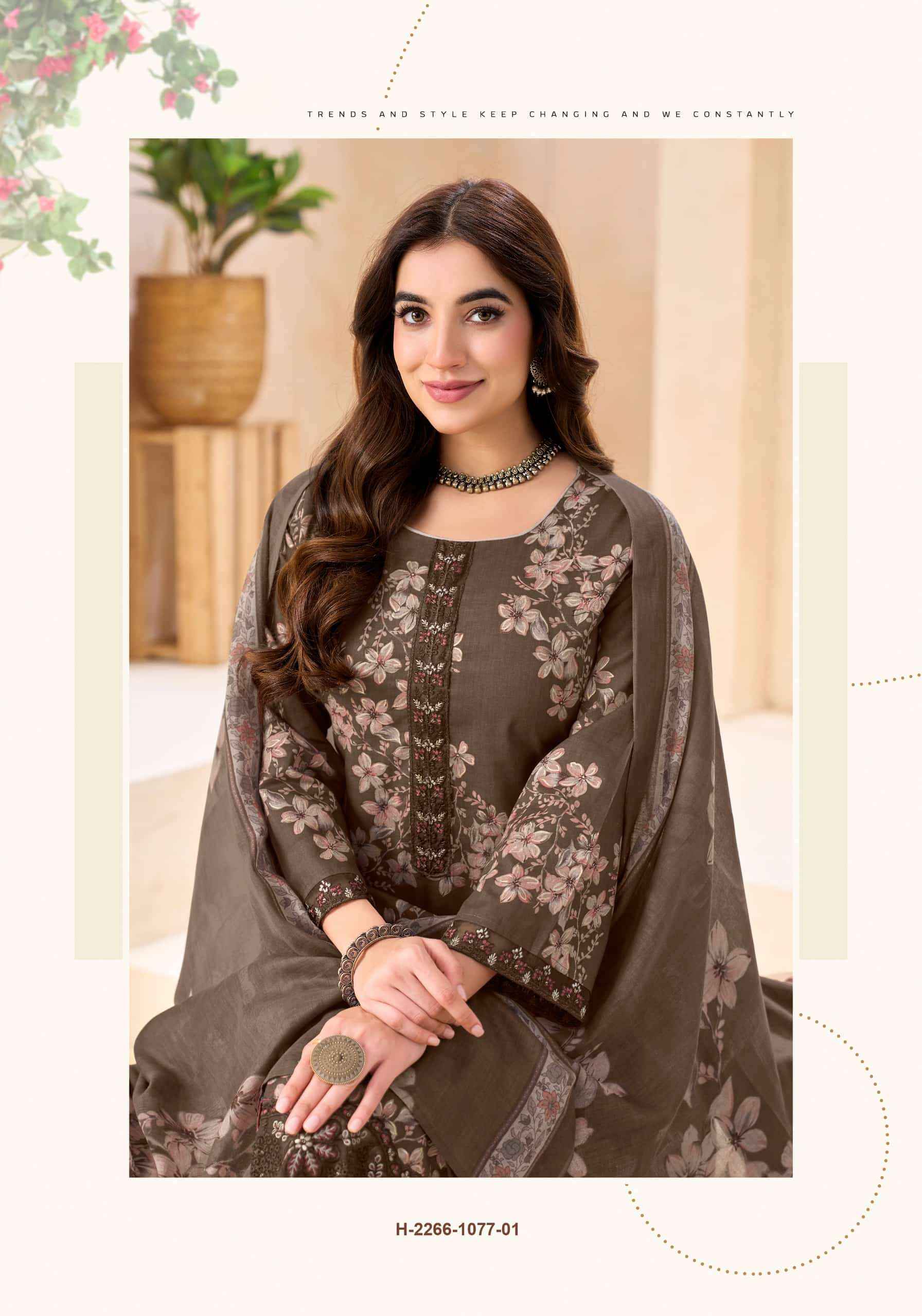 Alok Suit Al Haya Fancy Cotton Salwar Suit Wholesale Price ( 6 Pcs Catalogue )