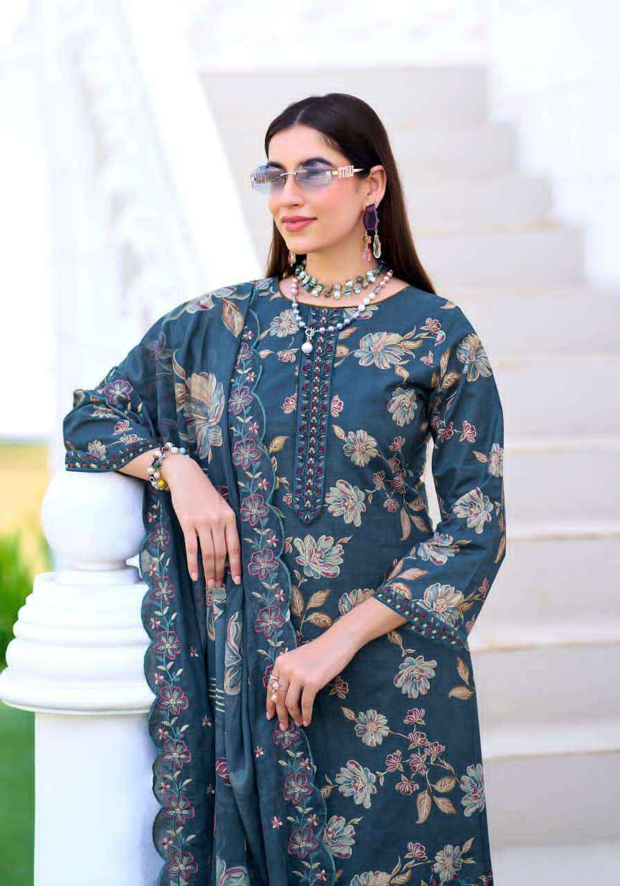 Alok Suit Al Madina Fancy Cotton Dress Mterial Wholesale Price ( 6 Pcs Catalogue )