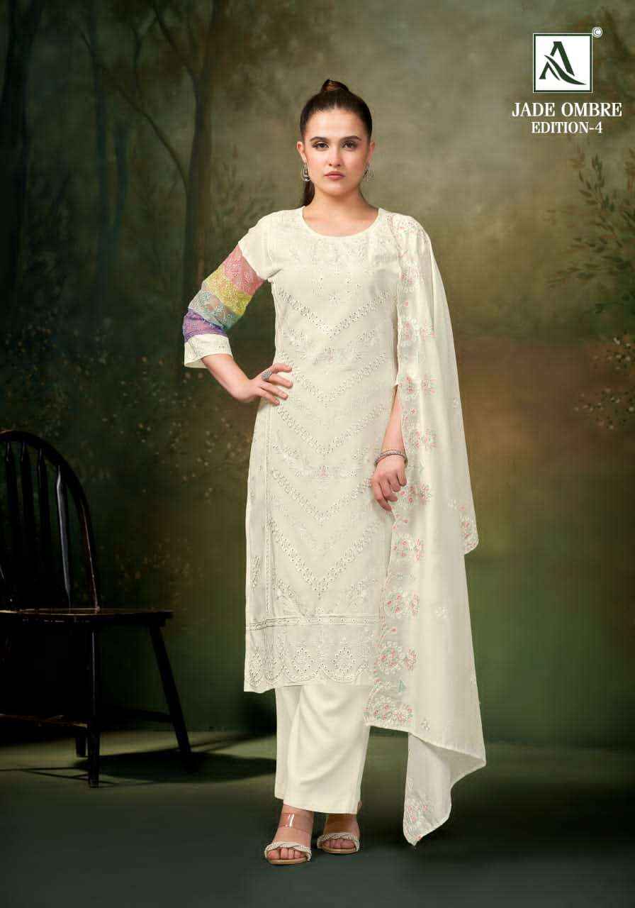 Alok Suit Jade Ombre Edition 4 Latest Design Cotton Dress Material Wholesale Collection ( 8 Pcs Catalog )