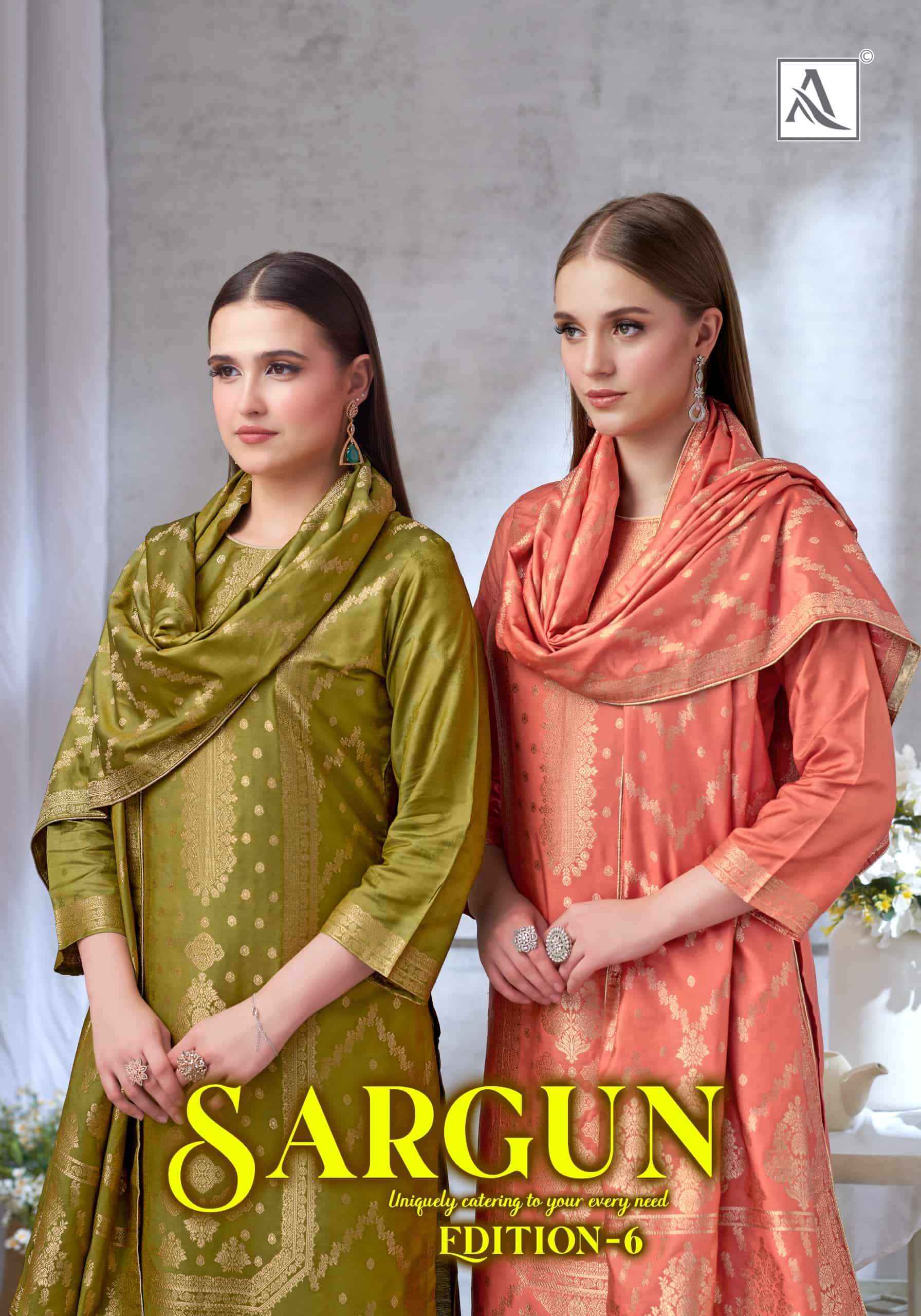 Alok Suit Sargun Edition 6 Wholesale Online Price 6 Pcs Catalogue