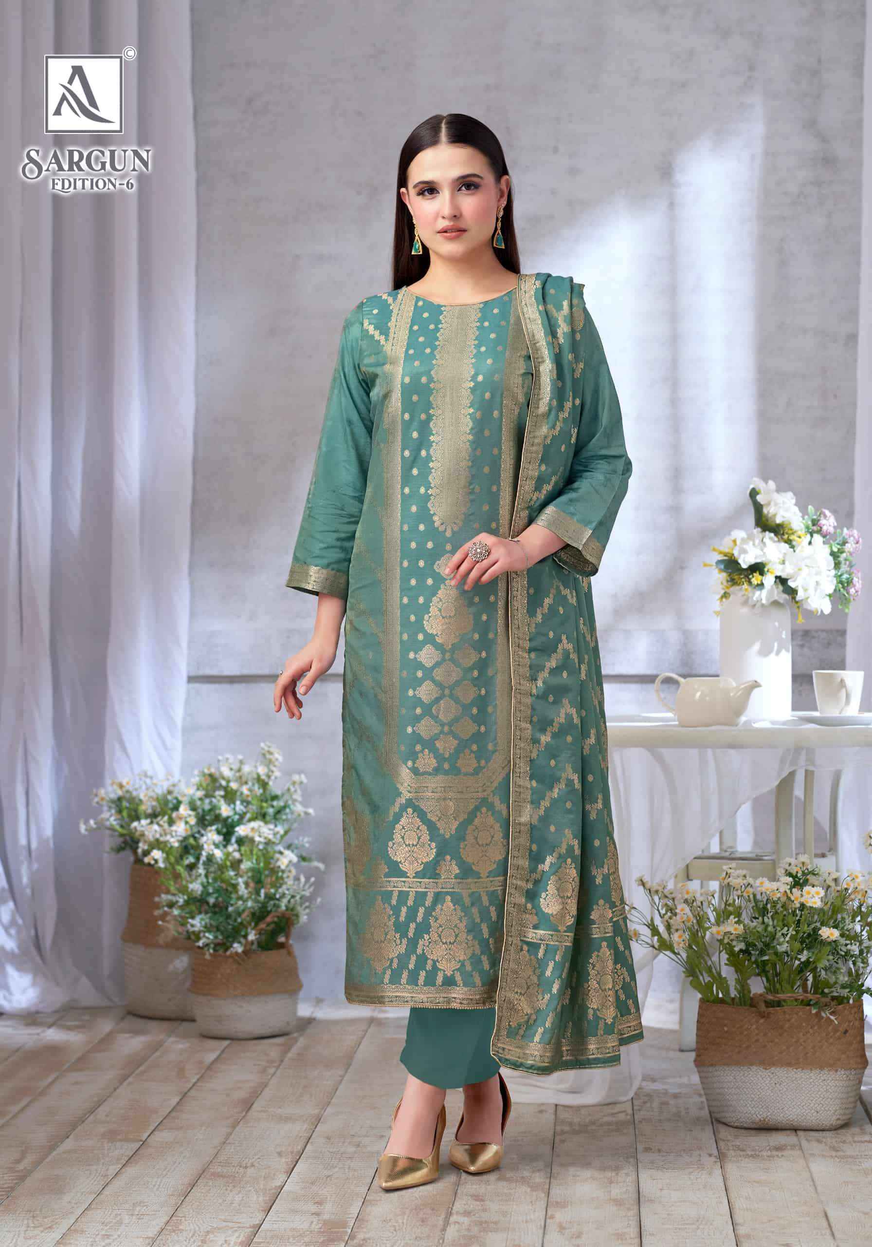 Alok Suit Sargun Edition 6 Wholesale Online Price 6 Pcs Catalogue