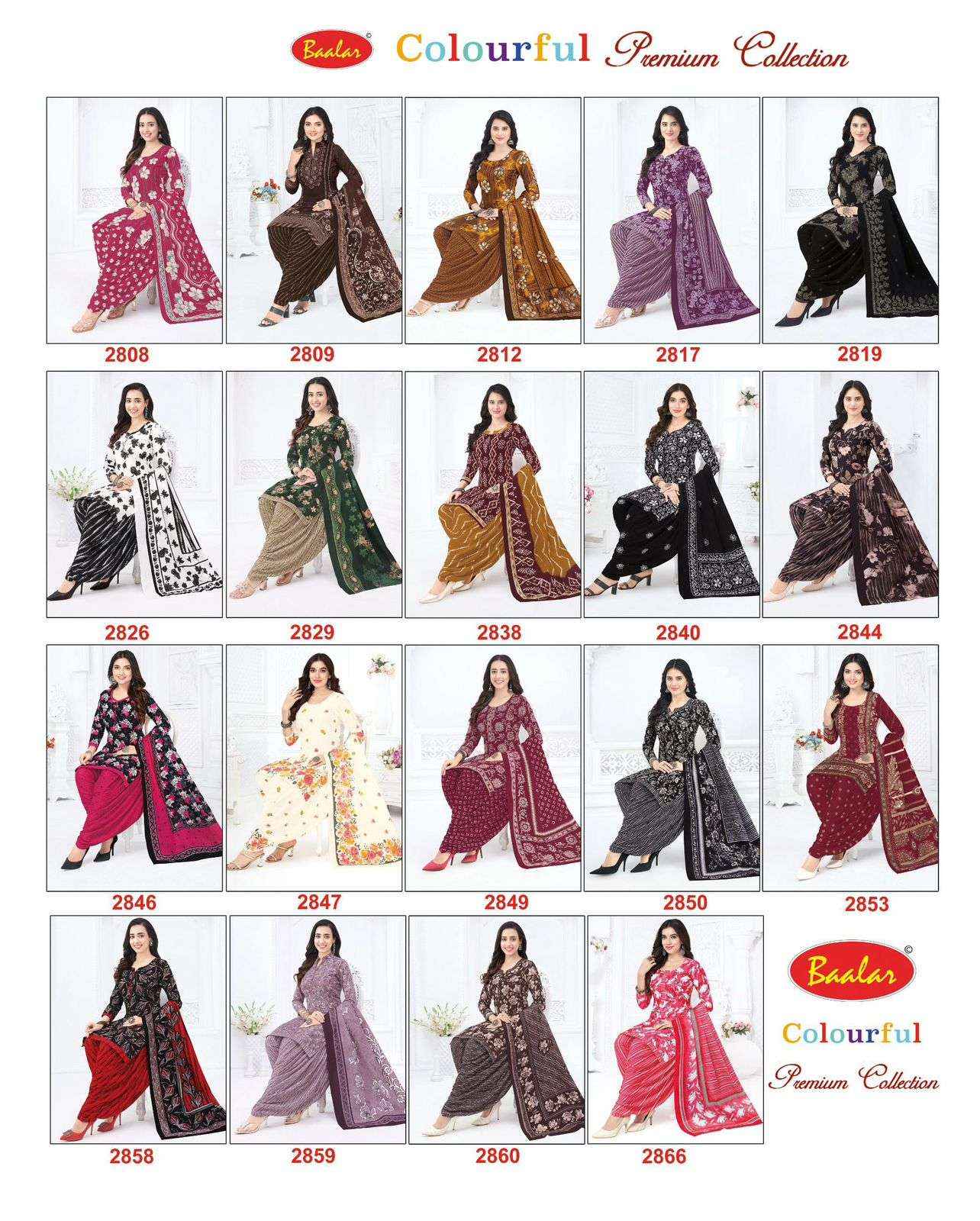 Baalar Colourful Vol 29 Pure Cotton Dress Material Wholesale Price ( 36 pcs Catalogue )