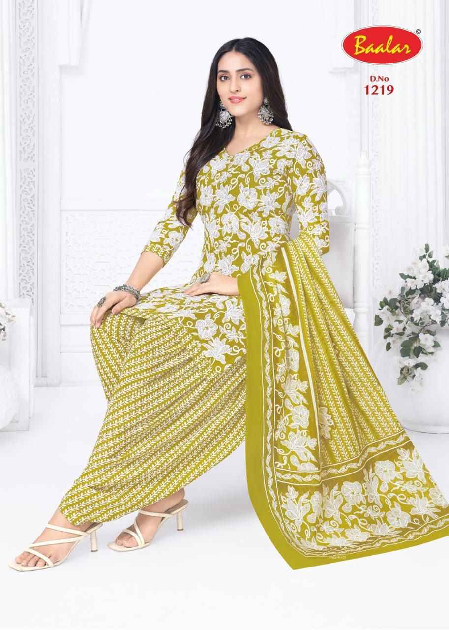 Baalar Crystal patiyala Vol 12 Cotton Wholesale Dress Material 15 pcs Catalogue