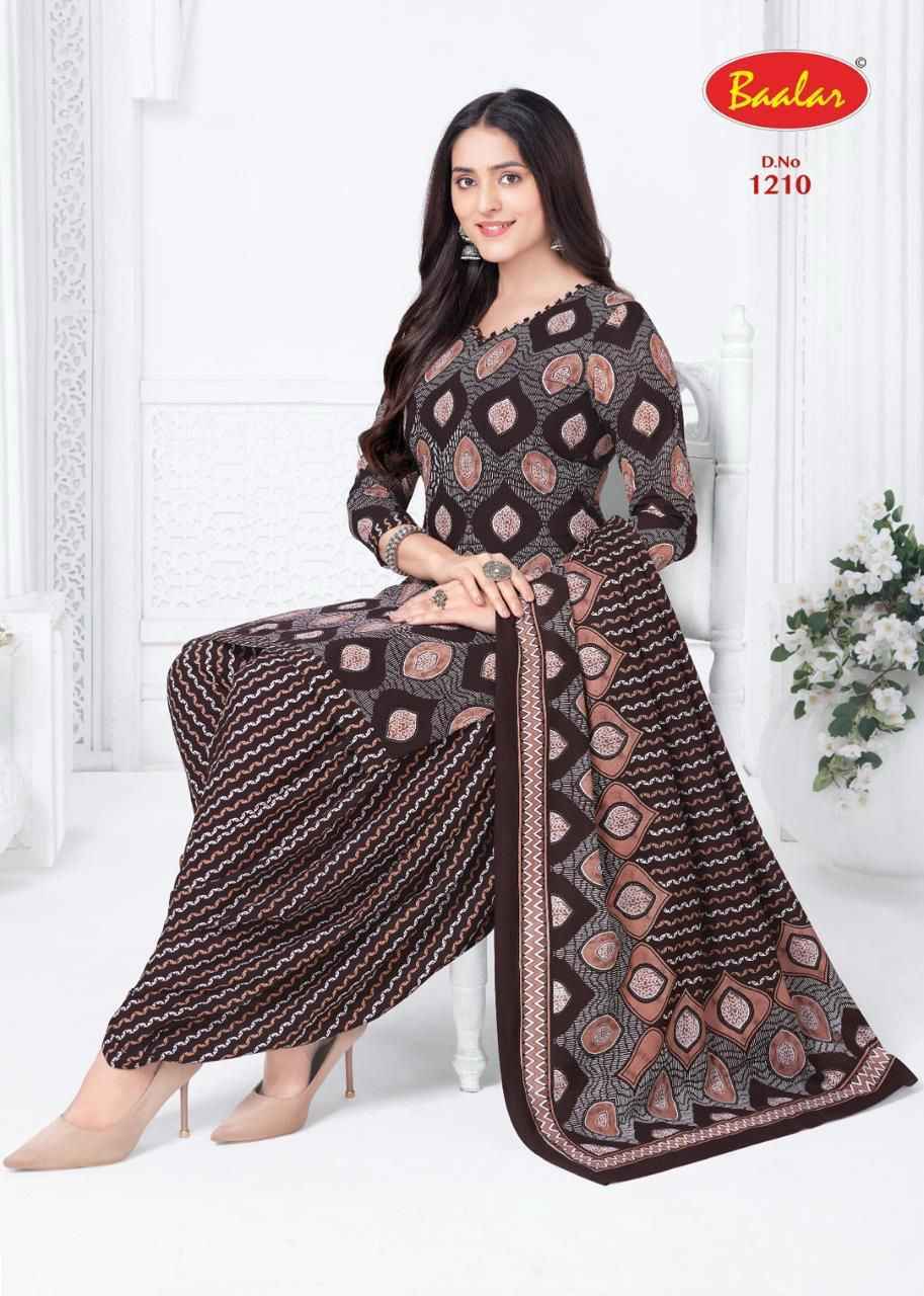 Baalar Crystal patiyala Vol 12 Cotton Wholesale Dress Material 15 pcs Catalogue