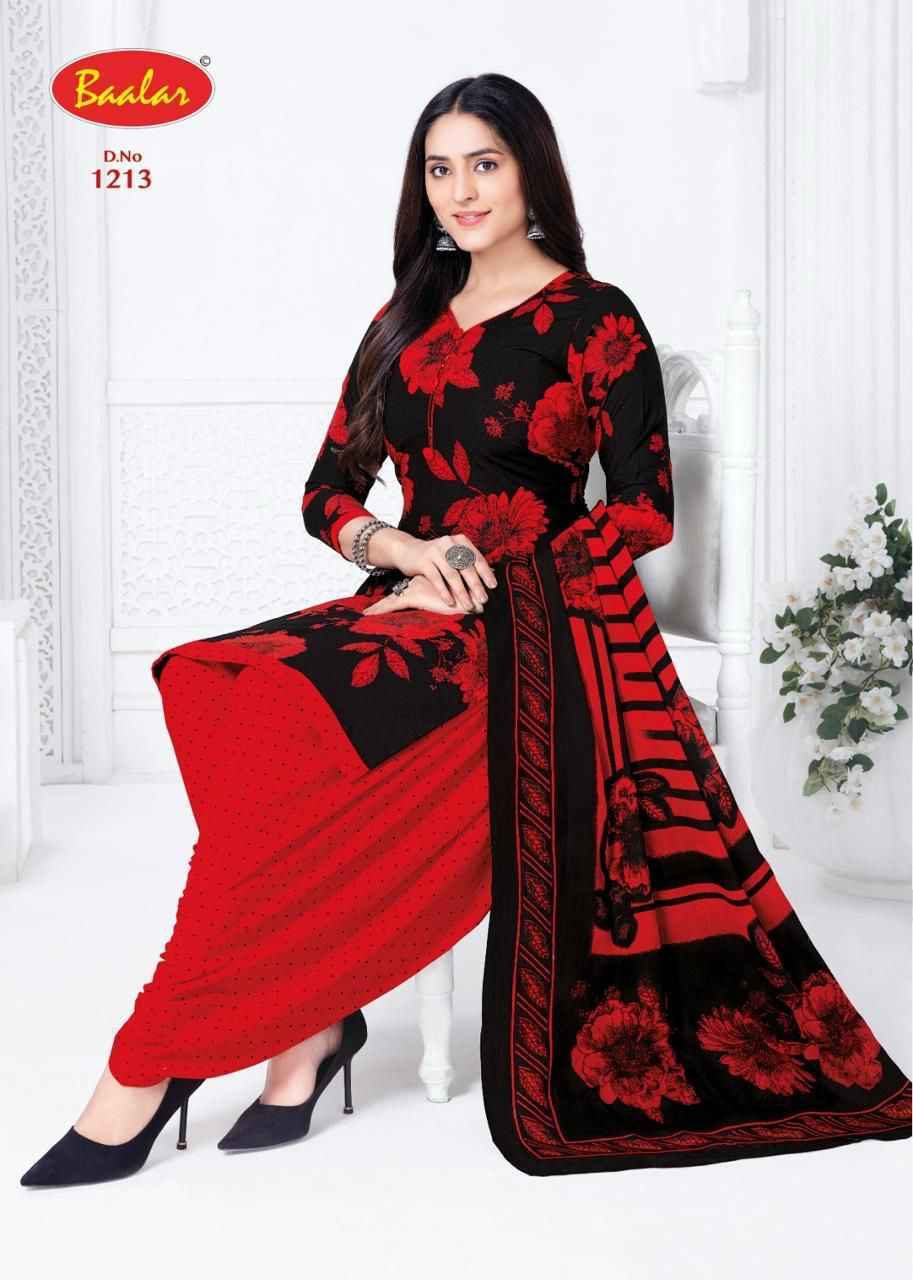 Baalar Crystal patiyala Vol 12 Cotton Wholesale Dress Material 15 pcs Catalogue