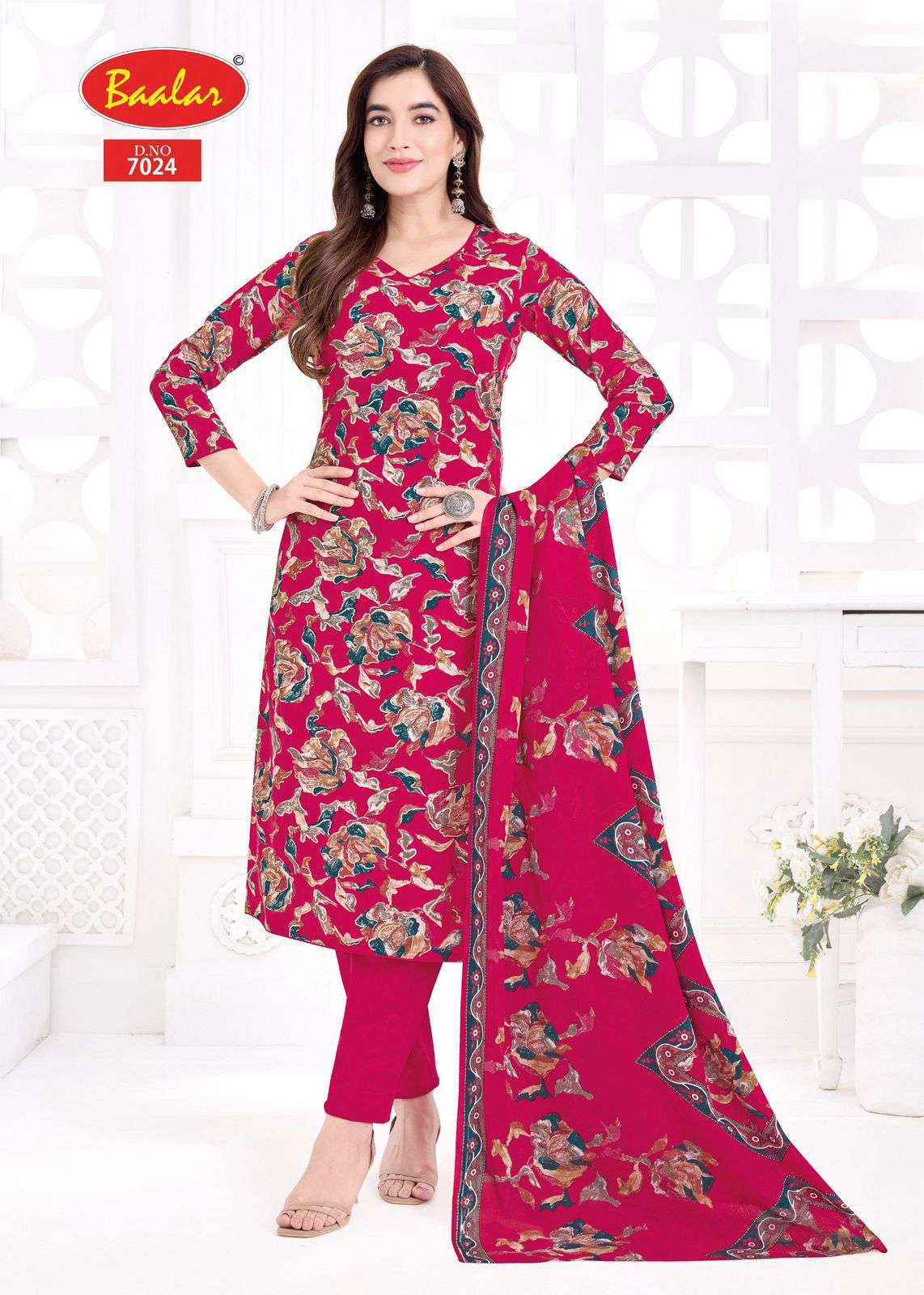 Baalar Pashmina Vol 7 Lawn Cotton Dress Material Wholesale Collection ( 15 Pcs Catalog )