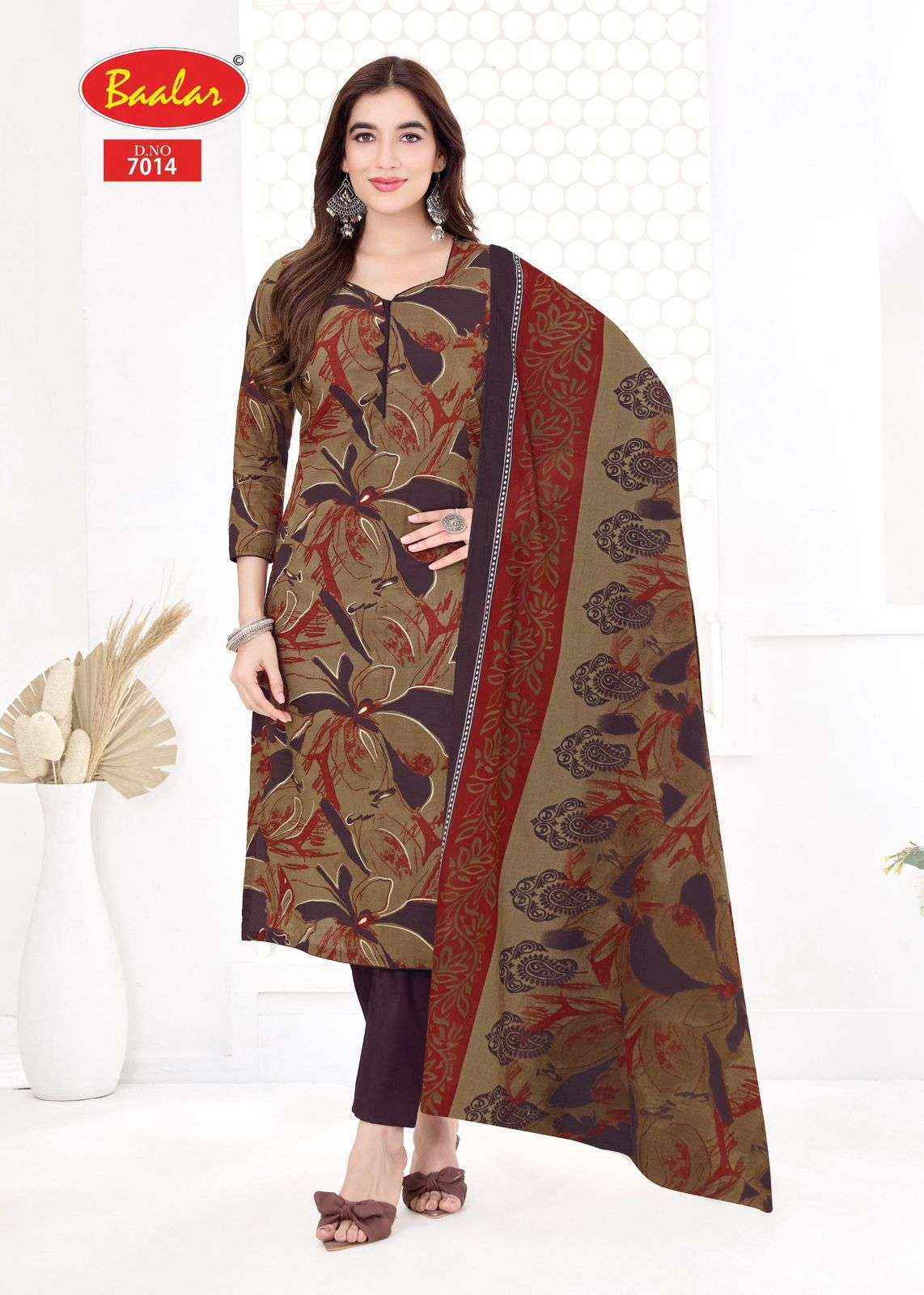 Baalar Pashmina Vol 7 Lawn Cotton Dress Material Wholesale Collection ( 15 Pcs Catalog )
