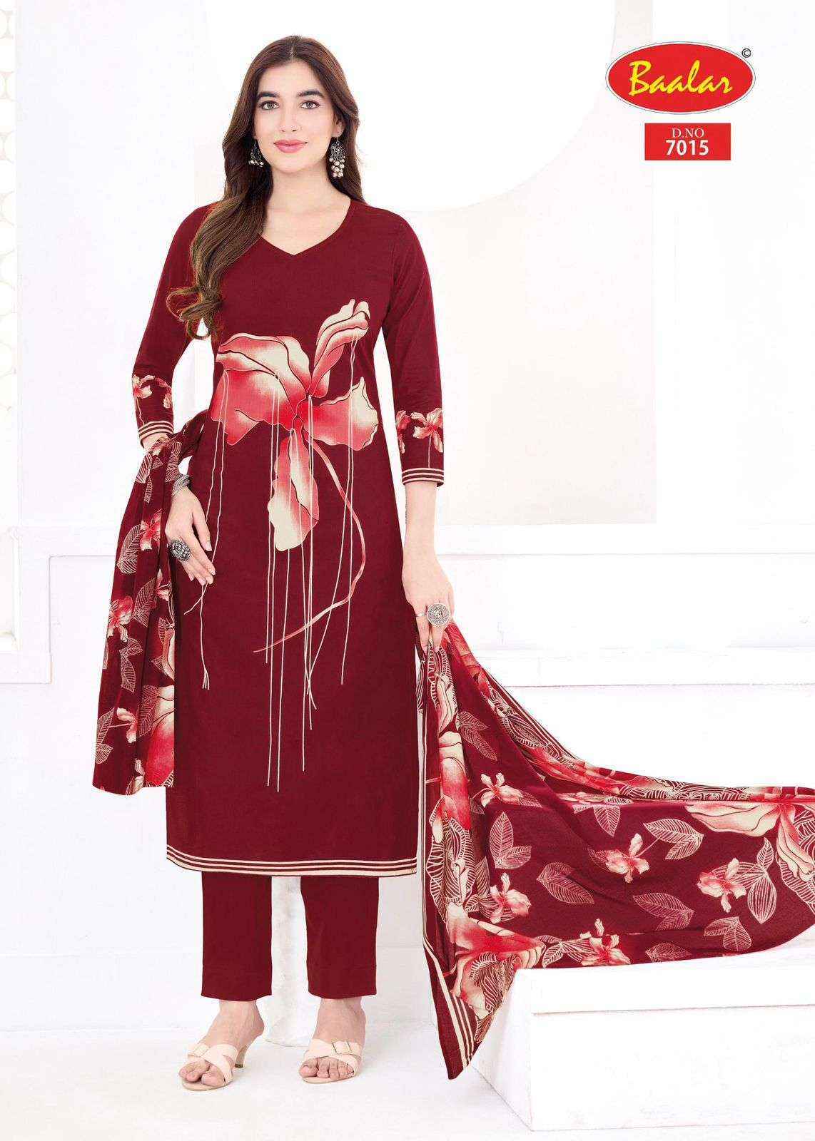 Baalar Pashmina Vol 7 Lawn Cotton Dress Material Wholesale Collection ( 15 Pcs Catalog )