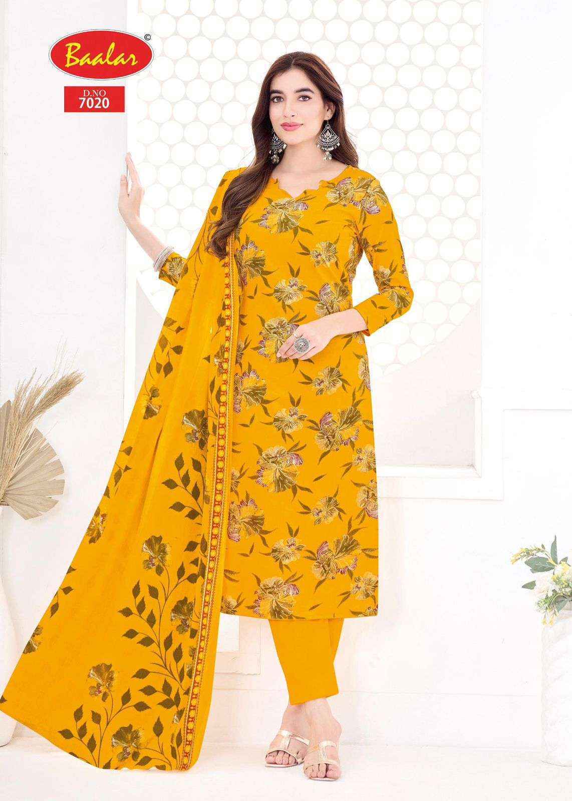 Baalar Pashmina Vol 7 Lawn Cotton Dress Material Wholesale Collection ( 15 Pcs Catalog )