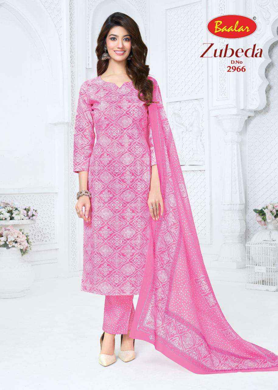 Baalar Zubeda Vol 29 Pure Cotton Dress Material Wholesale Collection ( 15 Pcs Catalog )