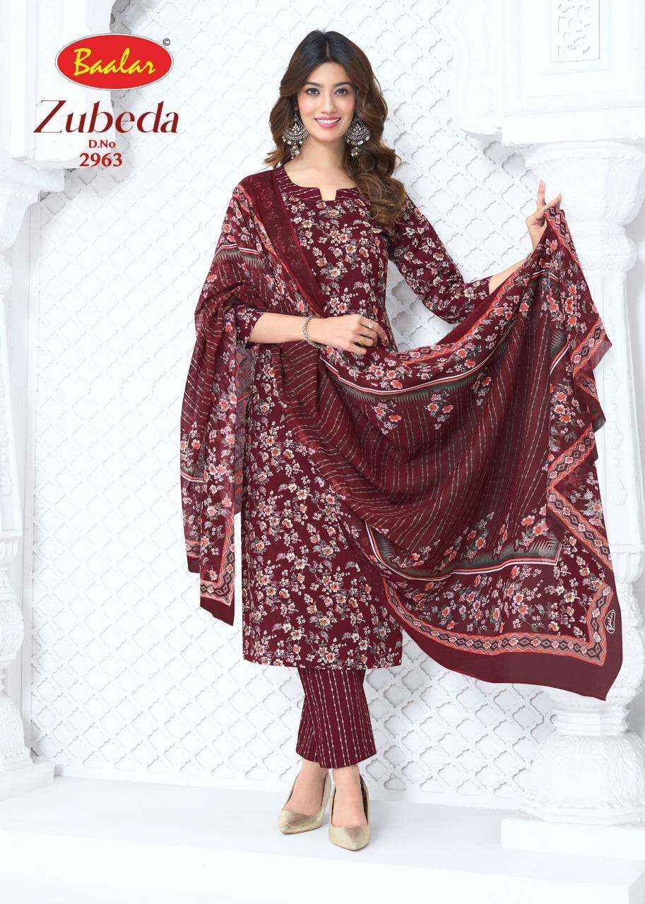 Baalar Zubeda Vol 29 Pure Cotton Dress Material Wholesale Collection ( 15 Pcs Catalog )