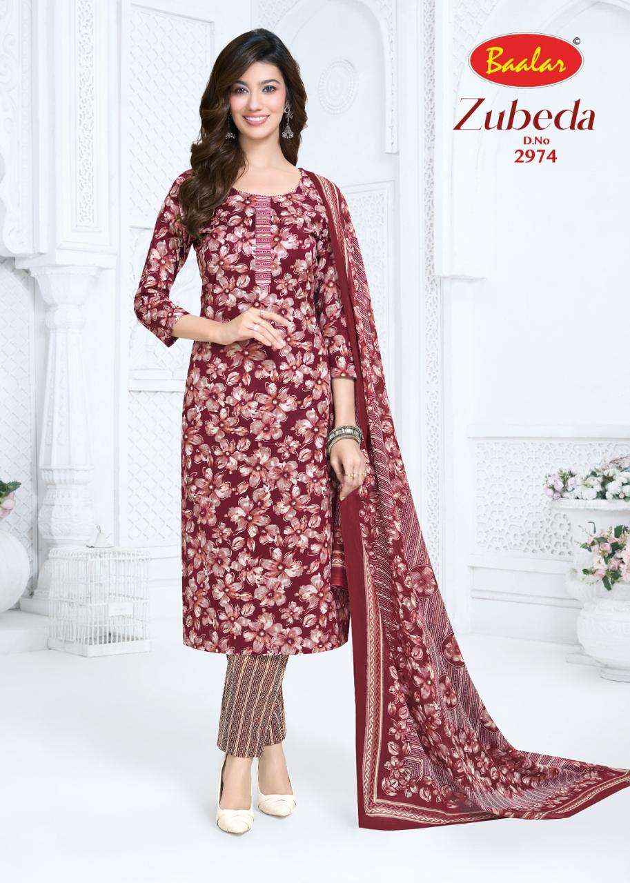 Baalar Zubeda Vol 29 Pure Cotton Dress Material Wholesale Collection ( 15 Pcs Catalog )