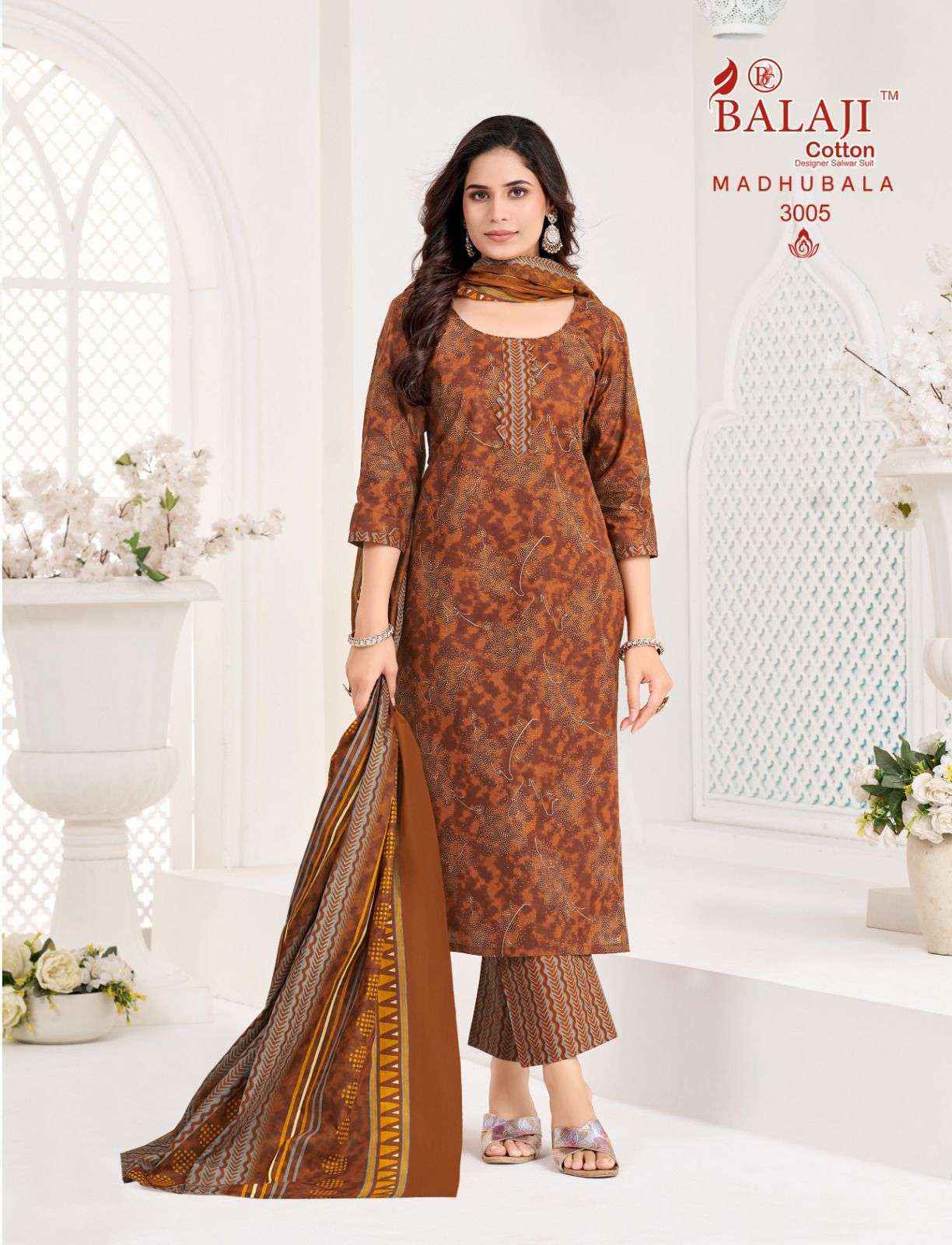 Balaji Madhubala Vol 3 Readymade Cotton Dress Collection ( 8 Pcs Catalog )