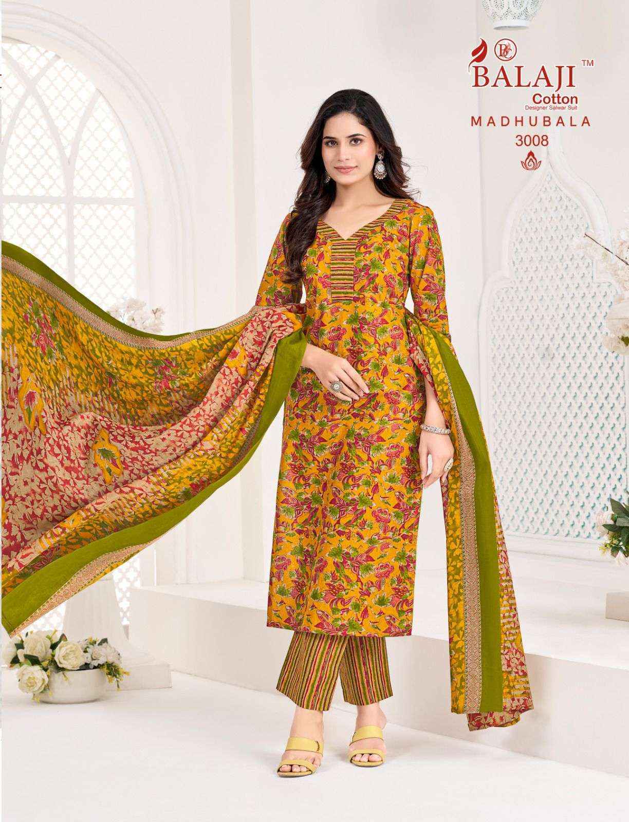 Balaji Madhubala Vol 3 Readymade Cotton Dress Collection ( 8 Pcs Catalog )