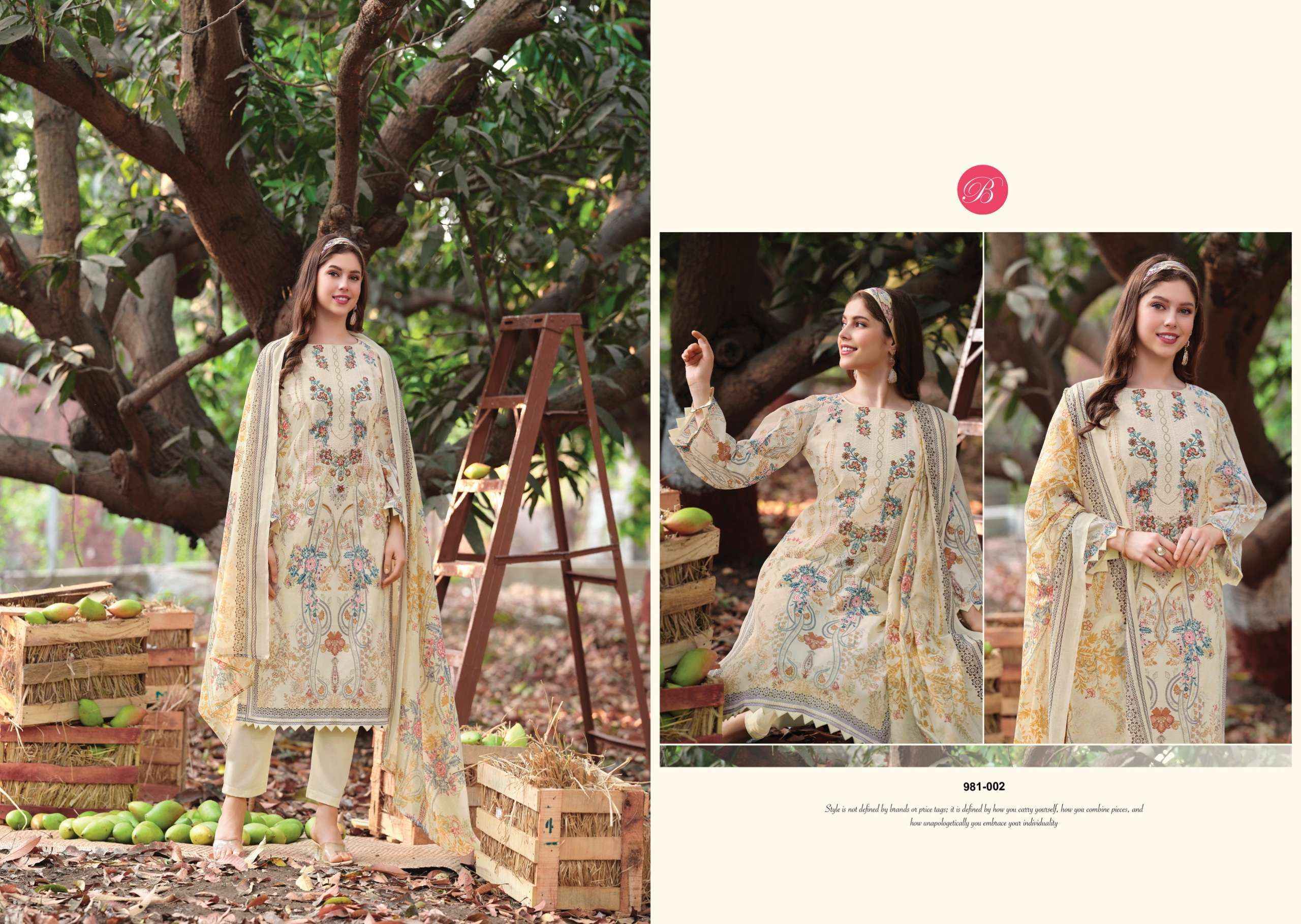 Belliza Designer Naira Vol 143 Cotton Dress Material Wholesale Market ( 8 pcs Catalogue )