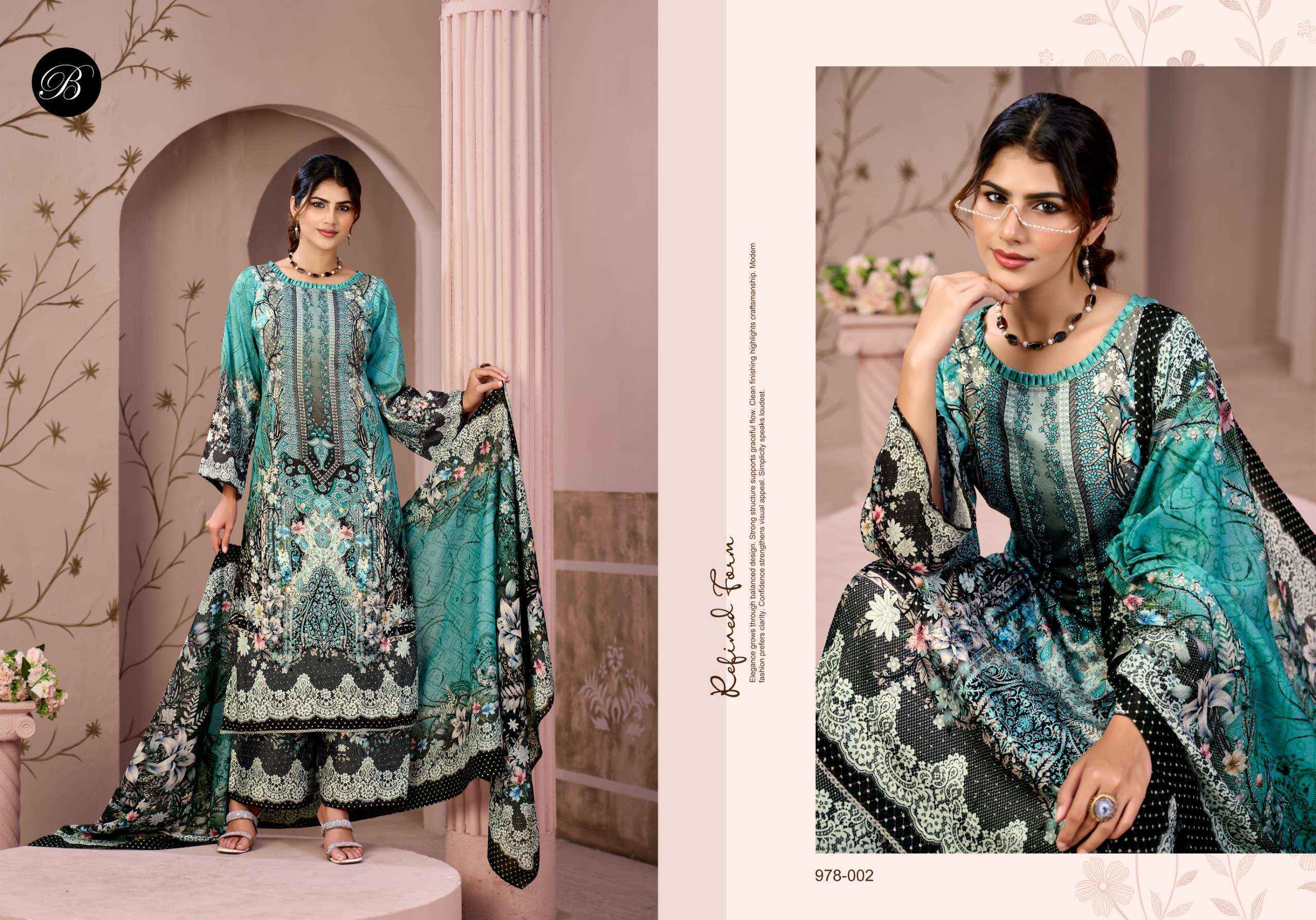 Belliza Moon Light Jam Cotton Dress Material Wholesale Price ( 4 pcs Cataloge )