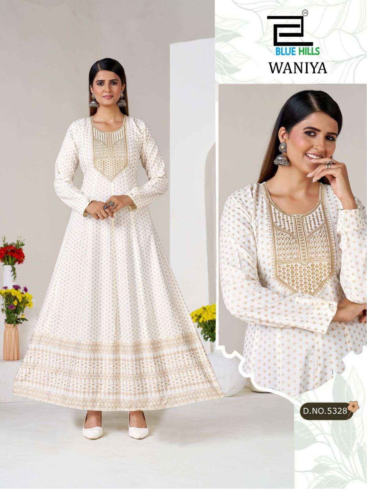 Blue Hills Waniya Rayon Gown Collection ( 6 Pcs Catalog )