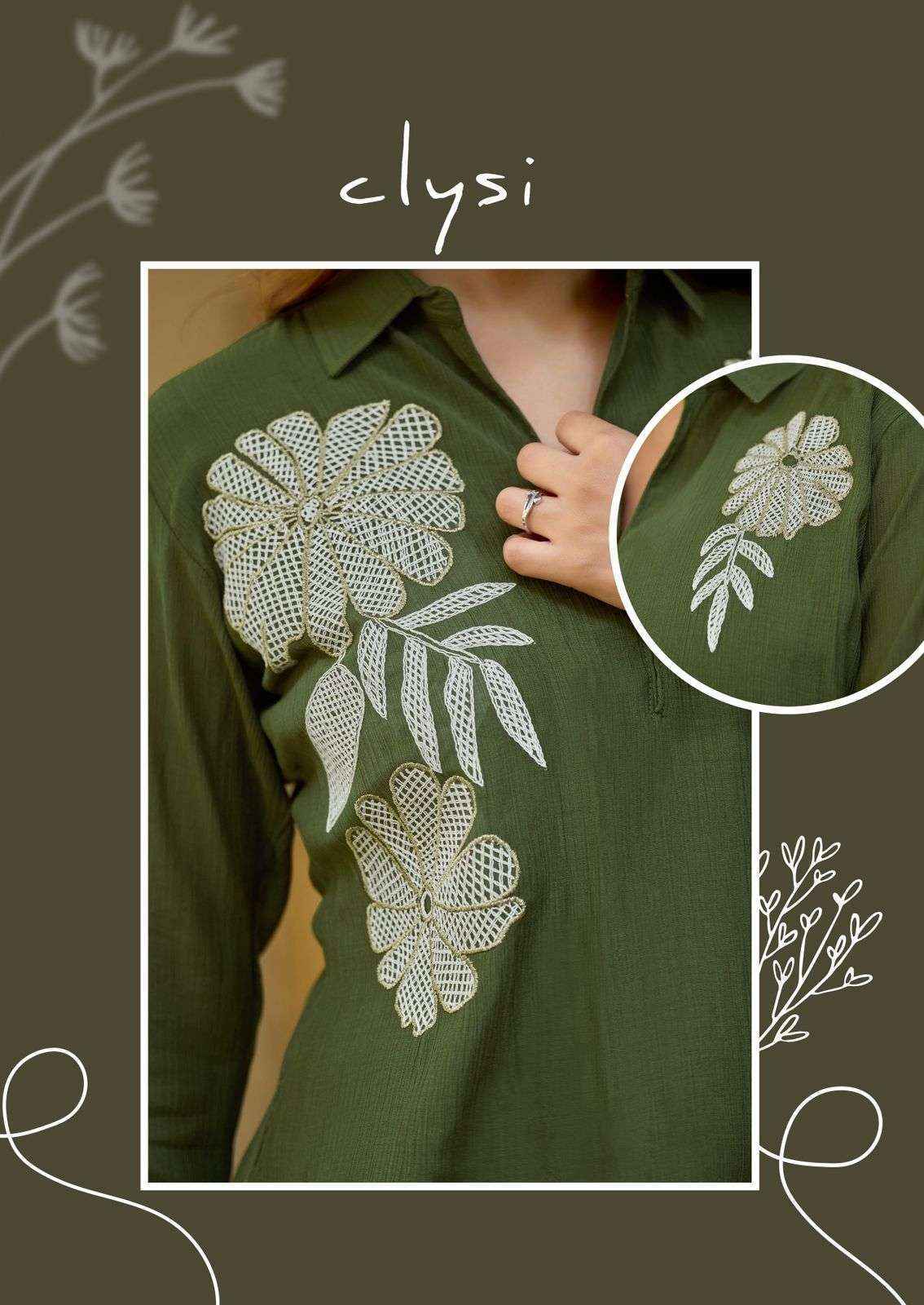 Clysi Avira Viscose Top With Bottom co ord set Wholesale Price ( 6 pcs Catalogue )