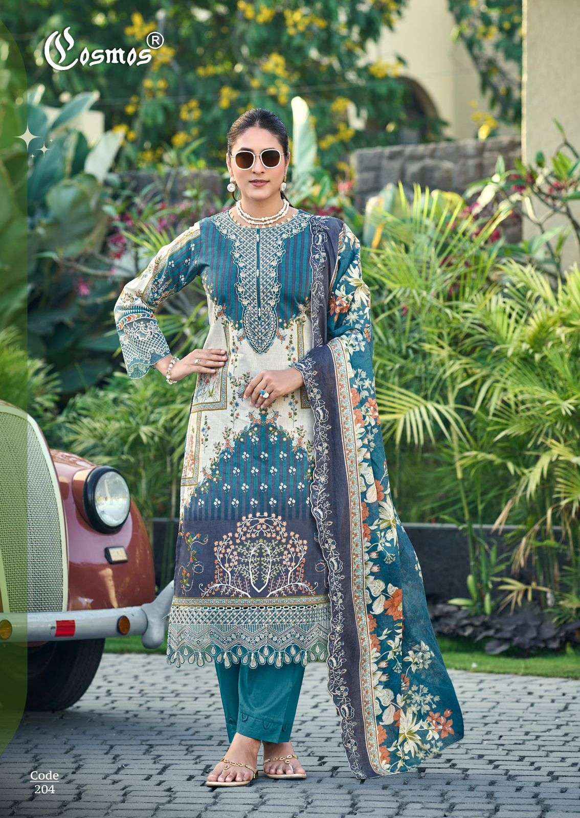 Cosmos Aabyaan Lawn Vol 2 Pakistani Cotton Dress Material Wholesale Collection ( 6 Pcs Catalog )