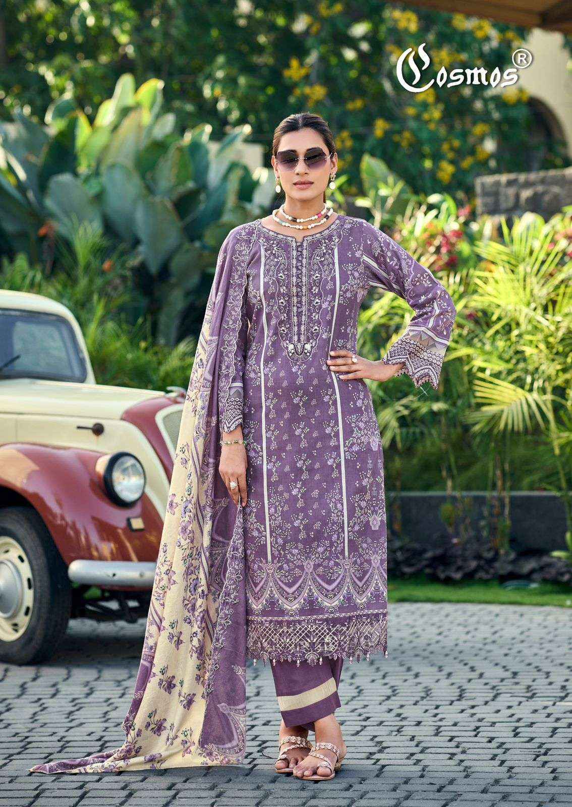 Cosmos Aabyaan Lawn Vol 2 Pakistani Cotton Dress Material Wholesale Collection ( 6 Pcs Catalog )