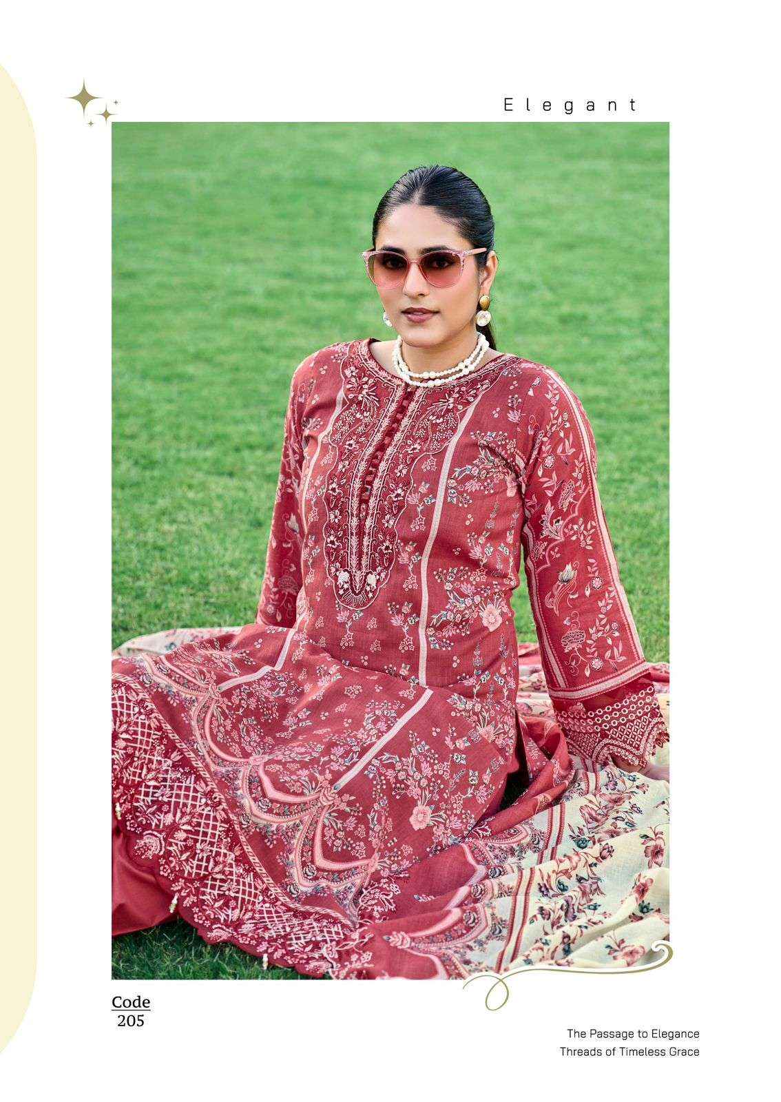 Cosmos Aabyaan Lawn Vol 2 Pakistani Cotton Dress Material Wholesale Collection ( 6 Pcs Catalog )