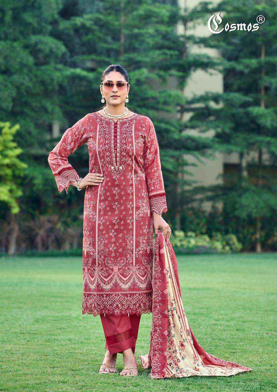 Cosmos Aabyaan Lawn Vol 2 Pakistani Cotton Dress Material Wholesale Collection ( 6 Pcs Catalog )