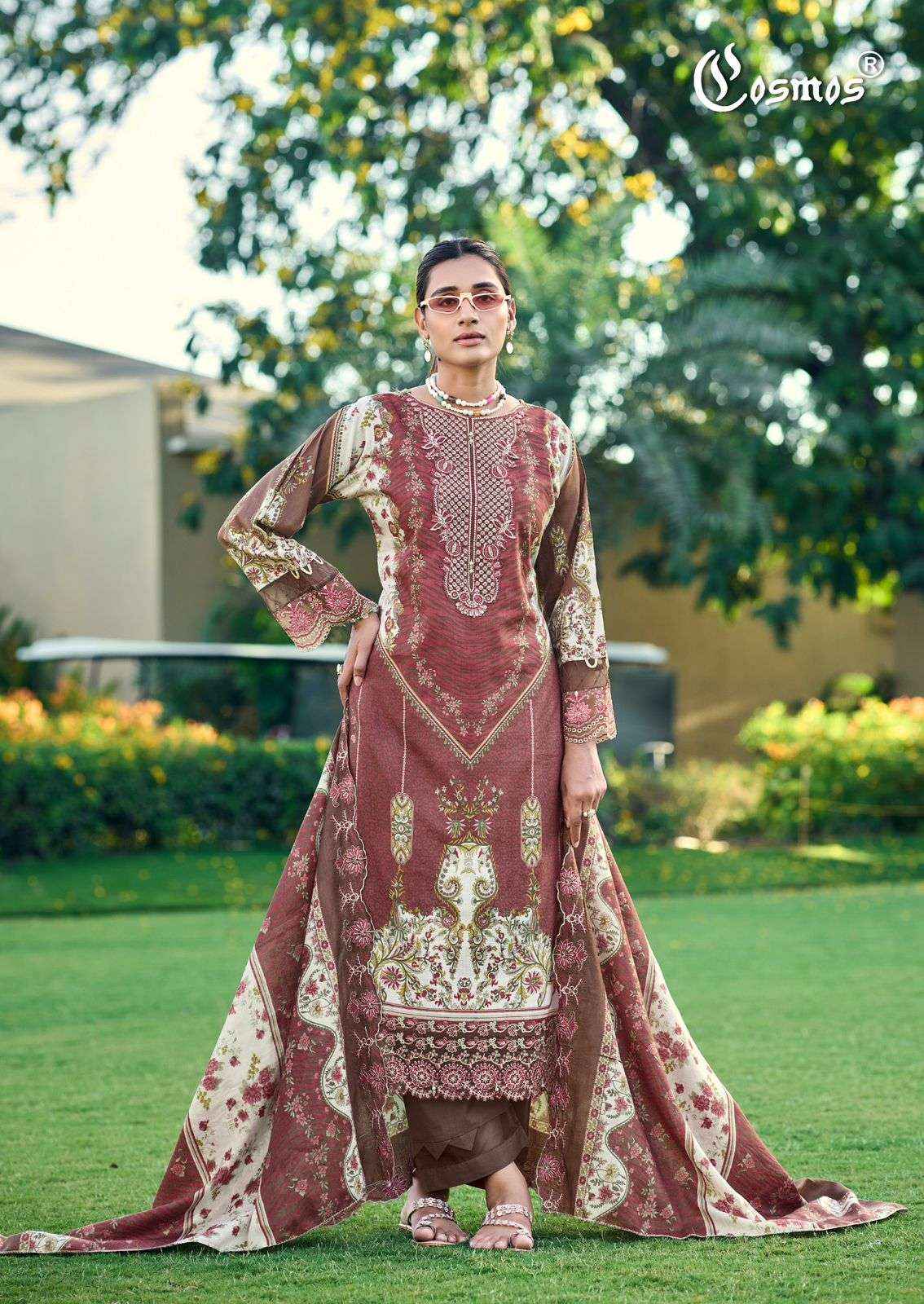 Cosmos Aabyaan Lawn Vol 2 Pakistani Cotton Dress Material Wholesale Collection ( 6 Pcs Catalog )