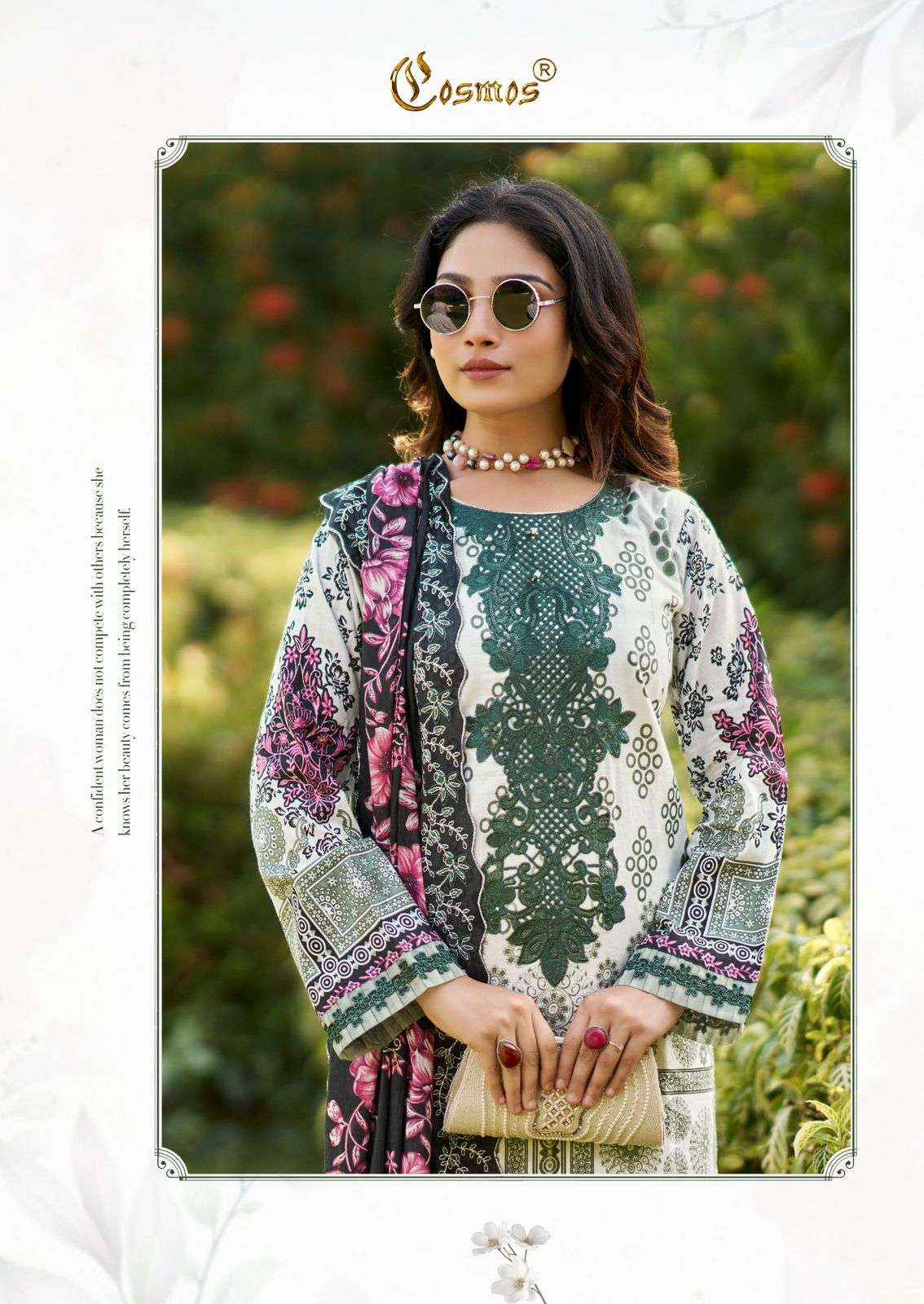 Cosmos Needle Impressions Vol 2 Lawn Cotton Dress Material Wholesale Price ( 8 Pcs Catalogue )