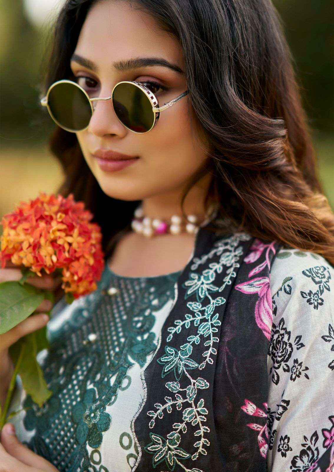 Cosmos Needle Impressions Vol 2 Lawn Cotton Dress Material Wholesale Price ( 8 Pcs Catalogue )