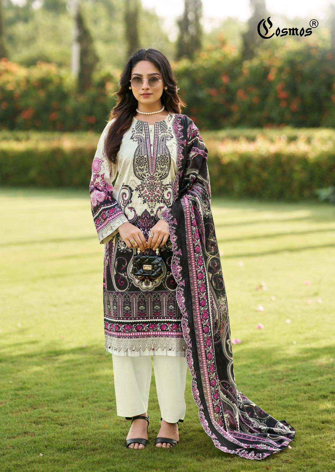Cosmos Needle Impressions Vol 2 Lawn Cotton Dress Material Wholesale Price ( 8 Pcs Catalogue )