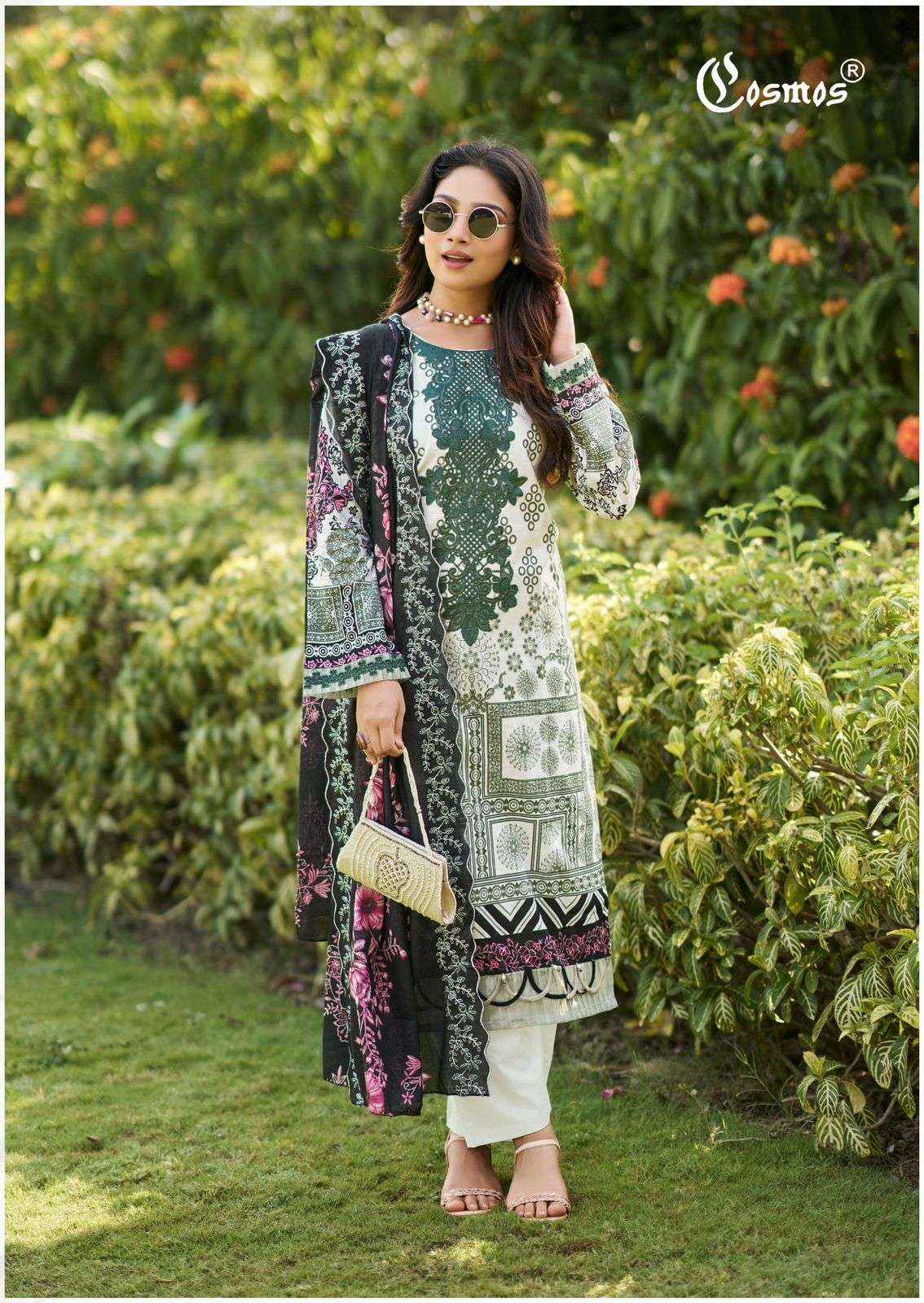 Cosmos Needle Impressions Vol 2 Lawn Cotton Dress Material Wholesale Price ( 8 Pcs Catalogue )