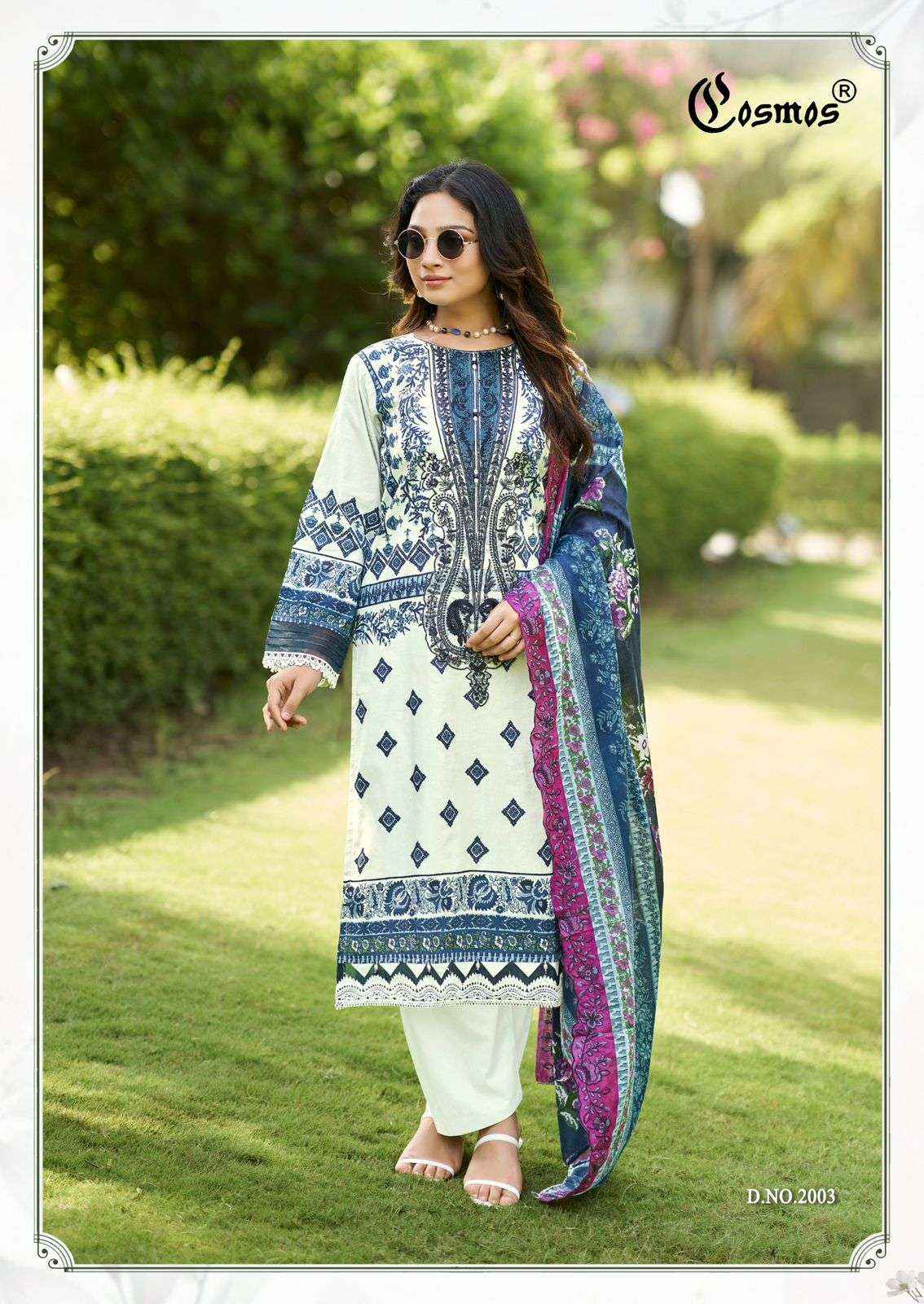 Cosmos Needle Impressions Vol 2 Lawn Cotton Dress Material Wholesale Price ( 8 Pcs Catalogue )