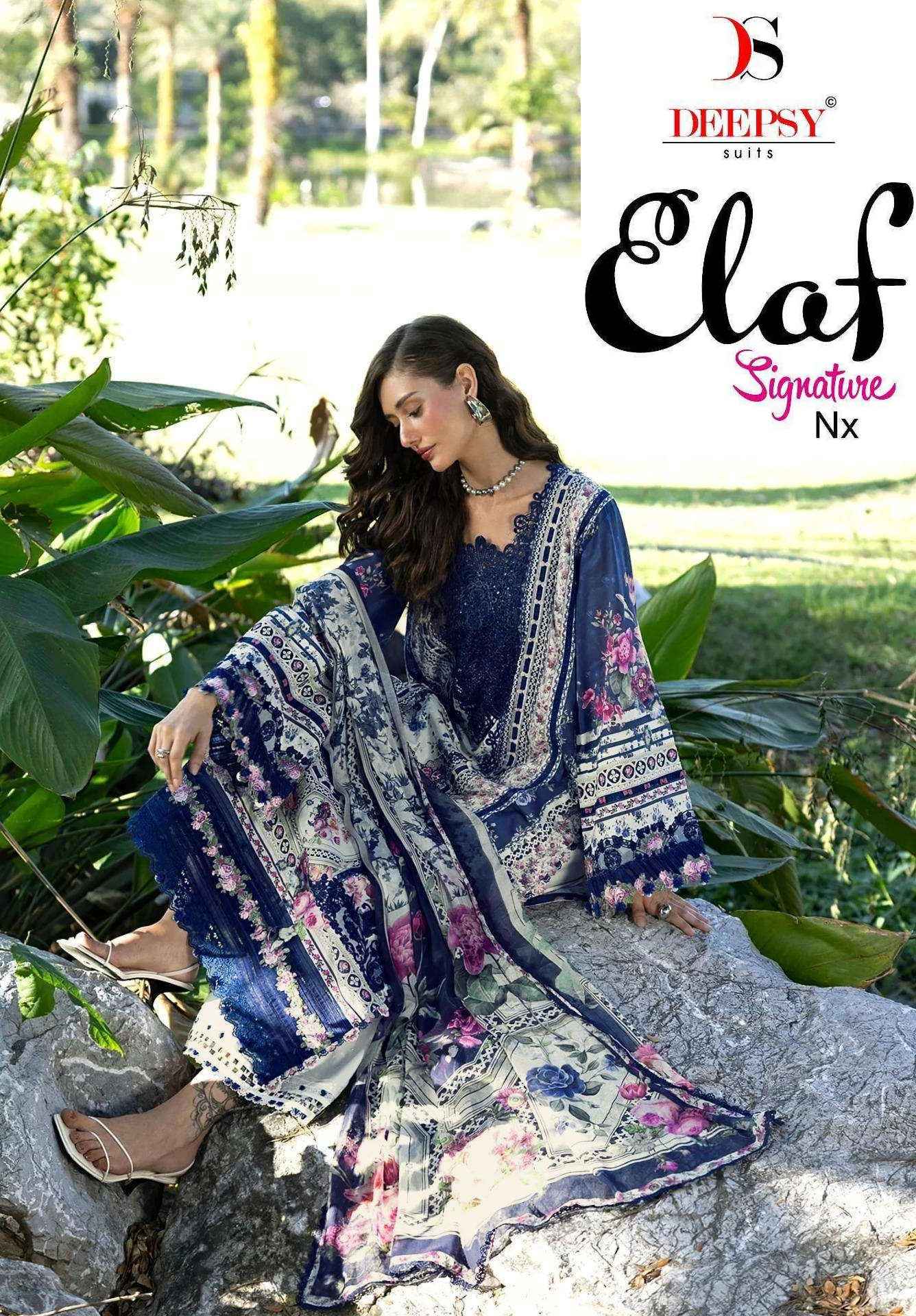 Deepsy Elaf Signature Nx Cotton Wholesale Pakistani Dress Material ( 3 pcs Catalogue )