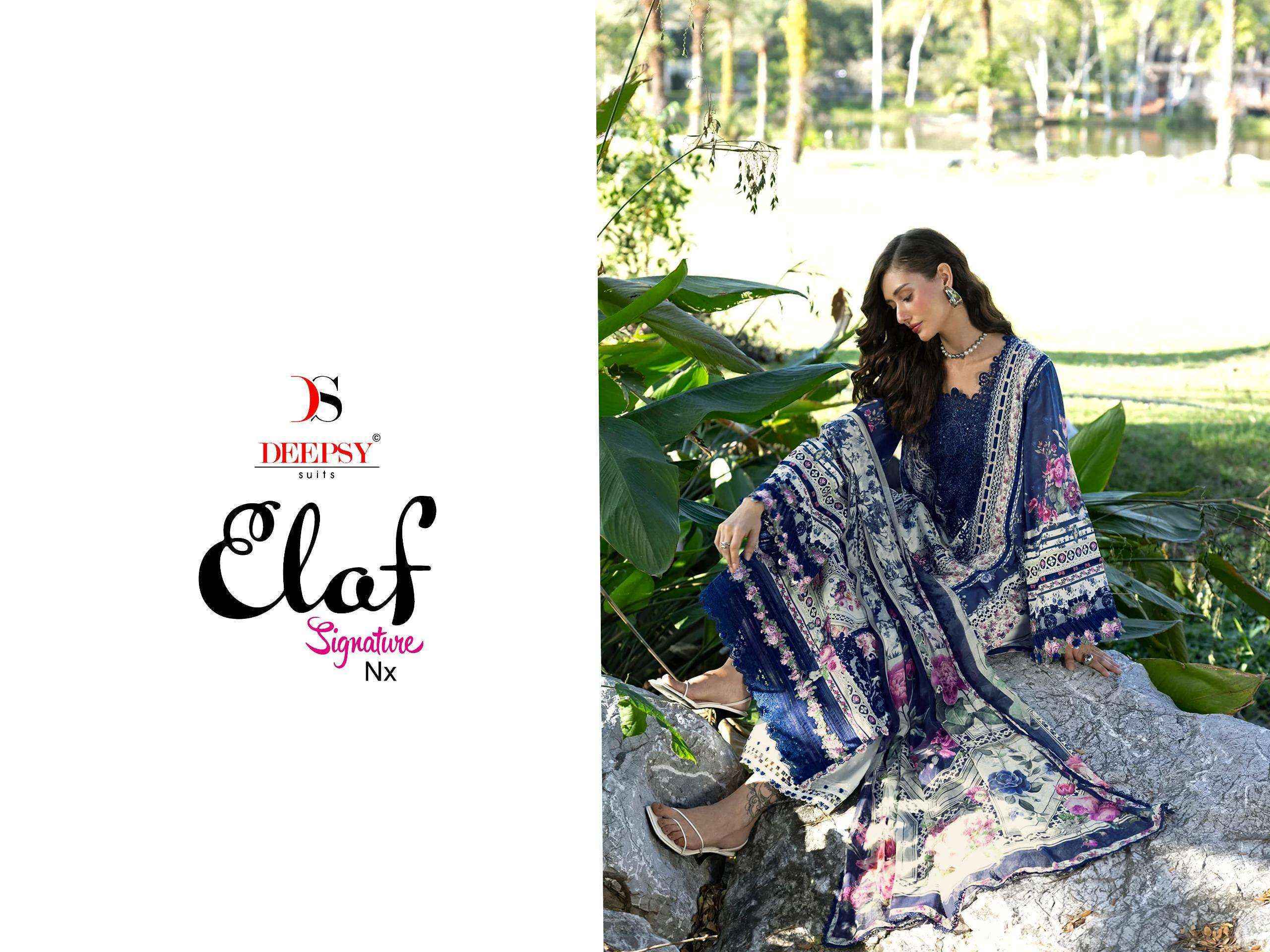 Deepsy Elaf Signature Nx Cotton Wholesale Pakistani Dress Material ( 3 pcs Catalogue )
