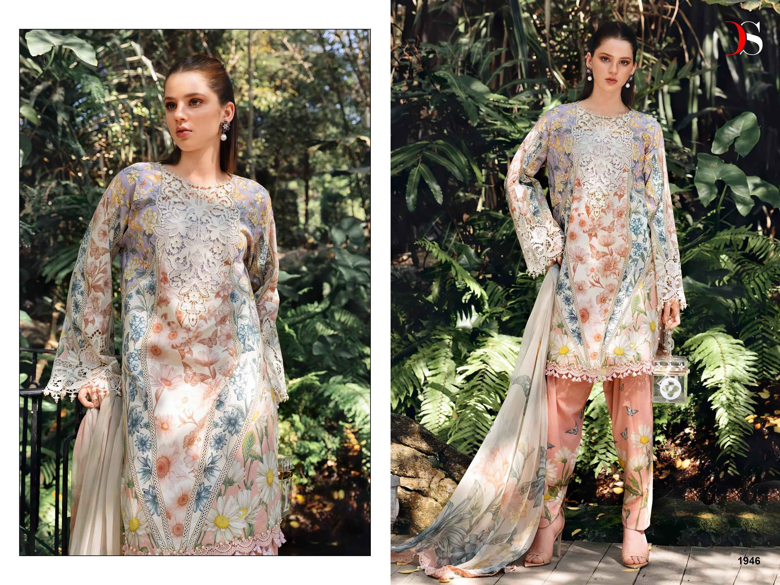 Deepsy Maria B Mprint Vol 6 Cotton Wholesale Dress Material Surat Wholesaler ( 8 pcs Catalogue )